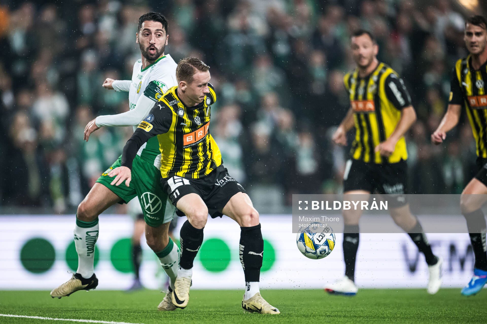 Hammarbys Nahir Besara och Häckens Julius Lindberg