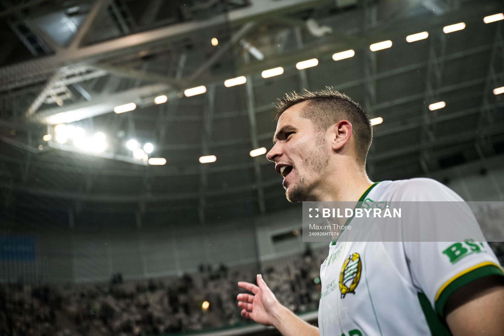 Hammarbys Oscar Johansson Schellhas jublar