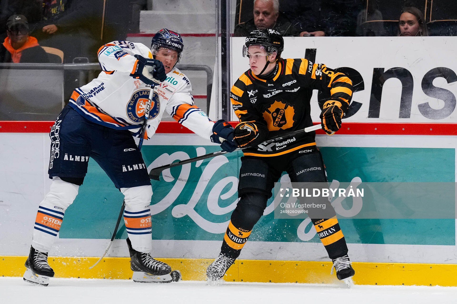 Växjös Emil Sylvegård och Skellefteås Axel Sandin