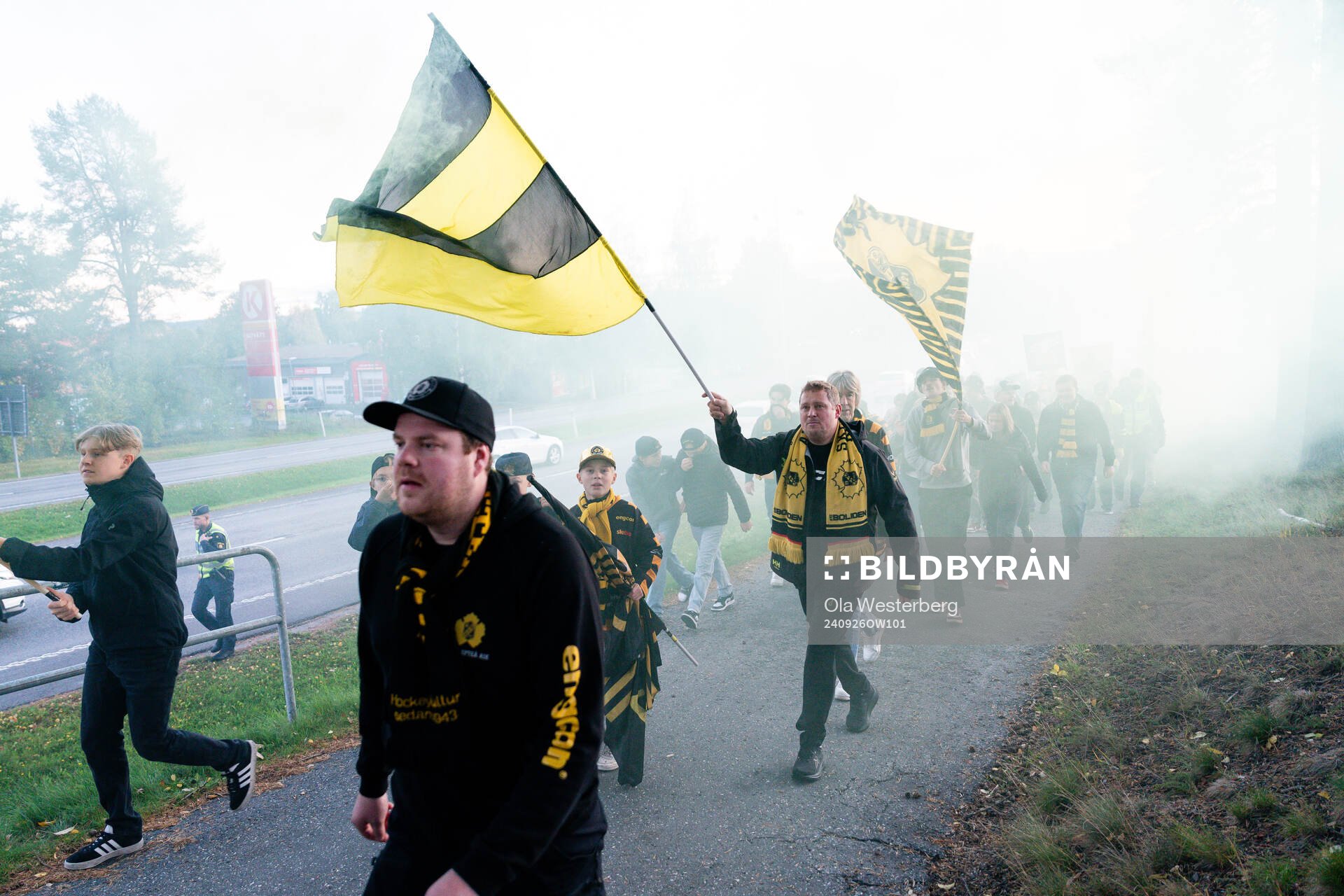 North Power före ishockeymatchen i SHL mellan Skellefteå