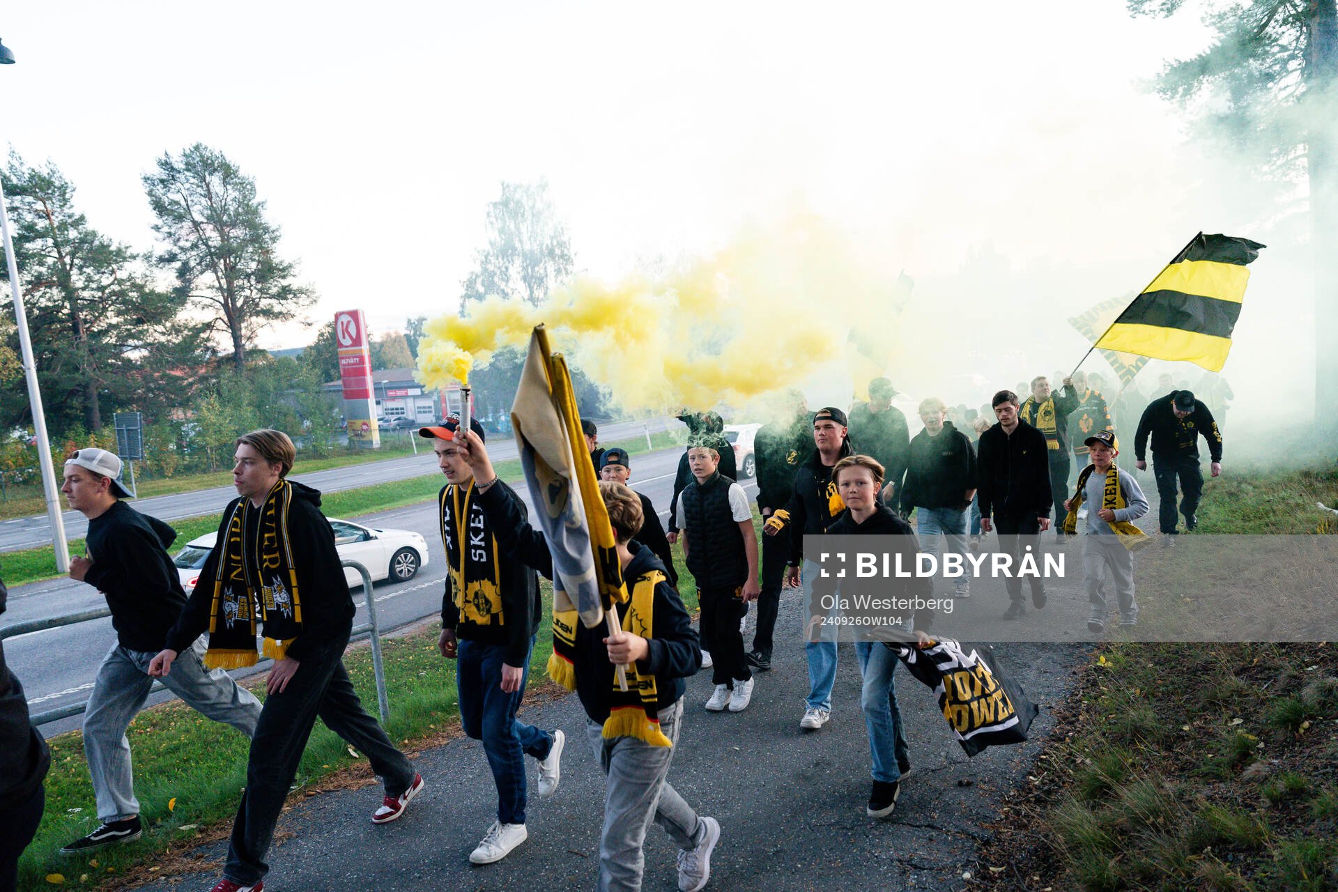 North Power före ishockeymatchen i SHL mellan Skellefteå