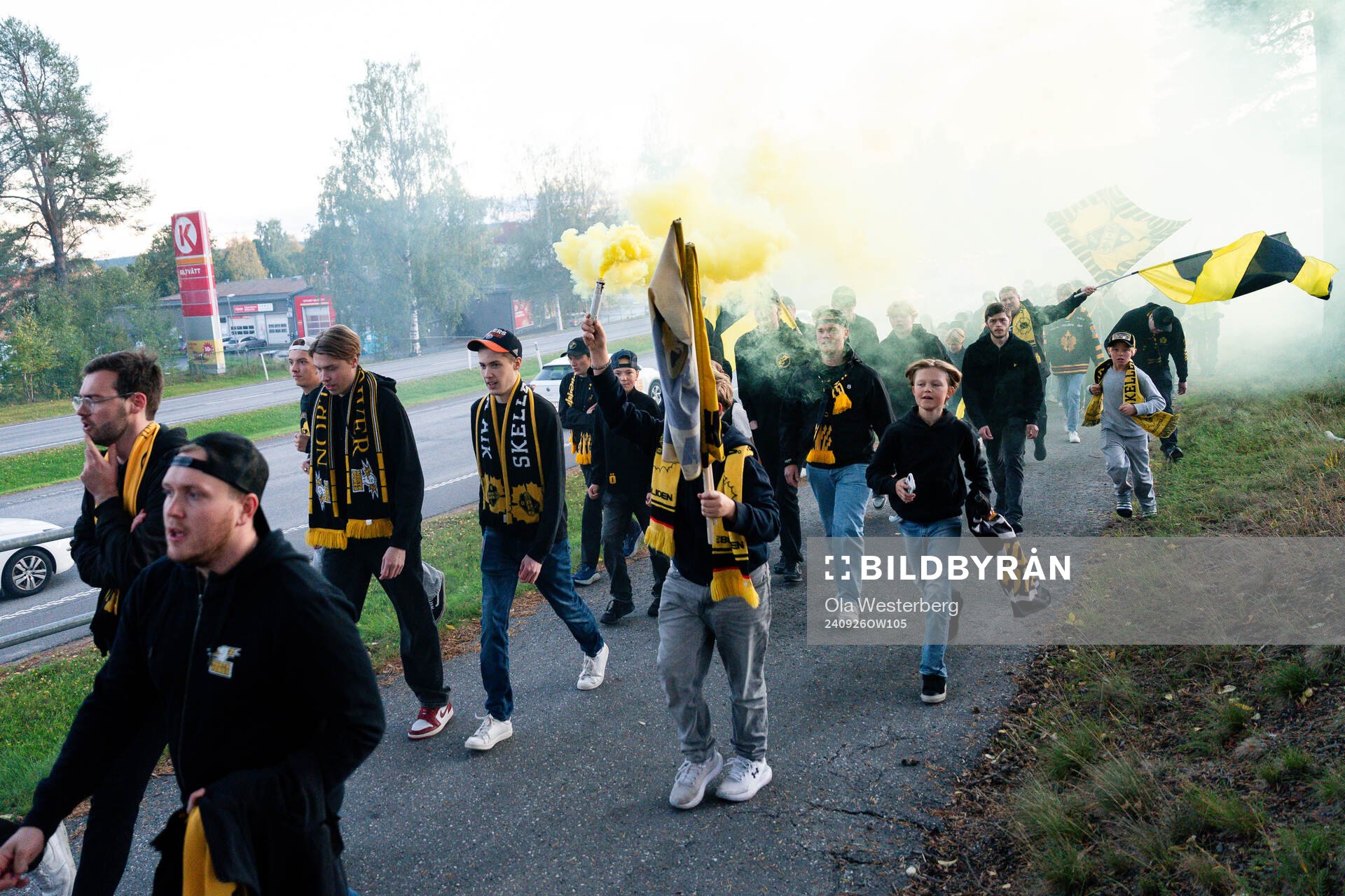 North Power före ishockeymatchen i SHL mellan Skellefteå