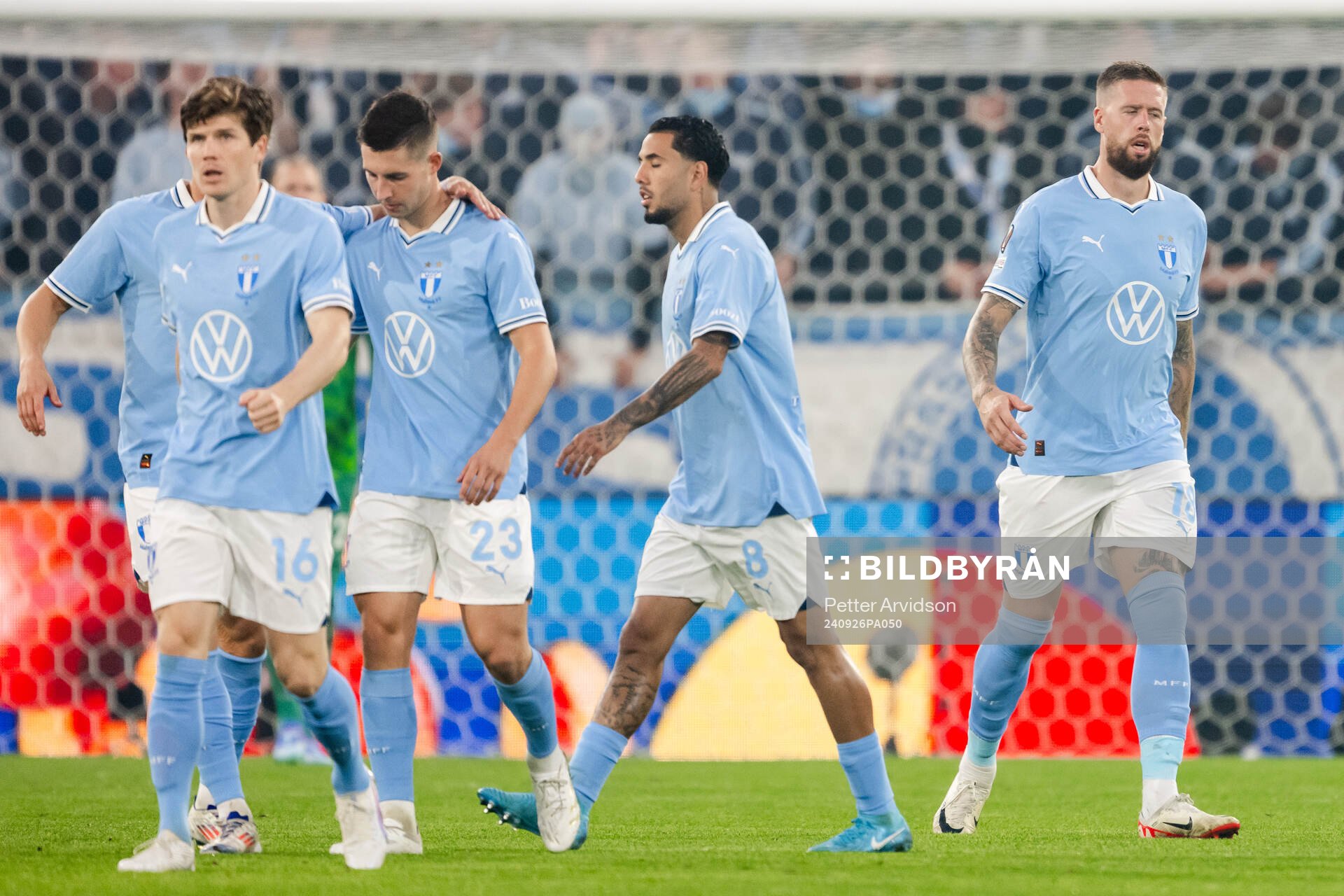 Players of Malmö FF look dejected