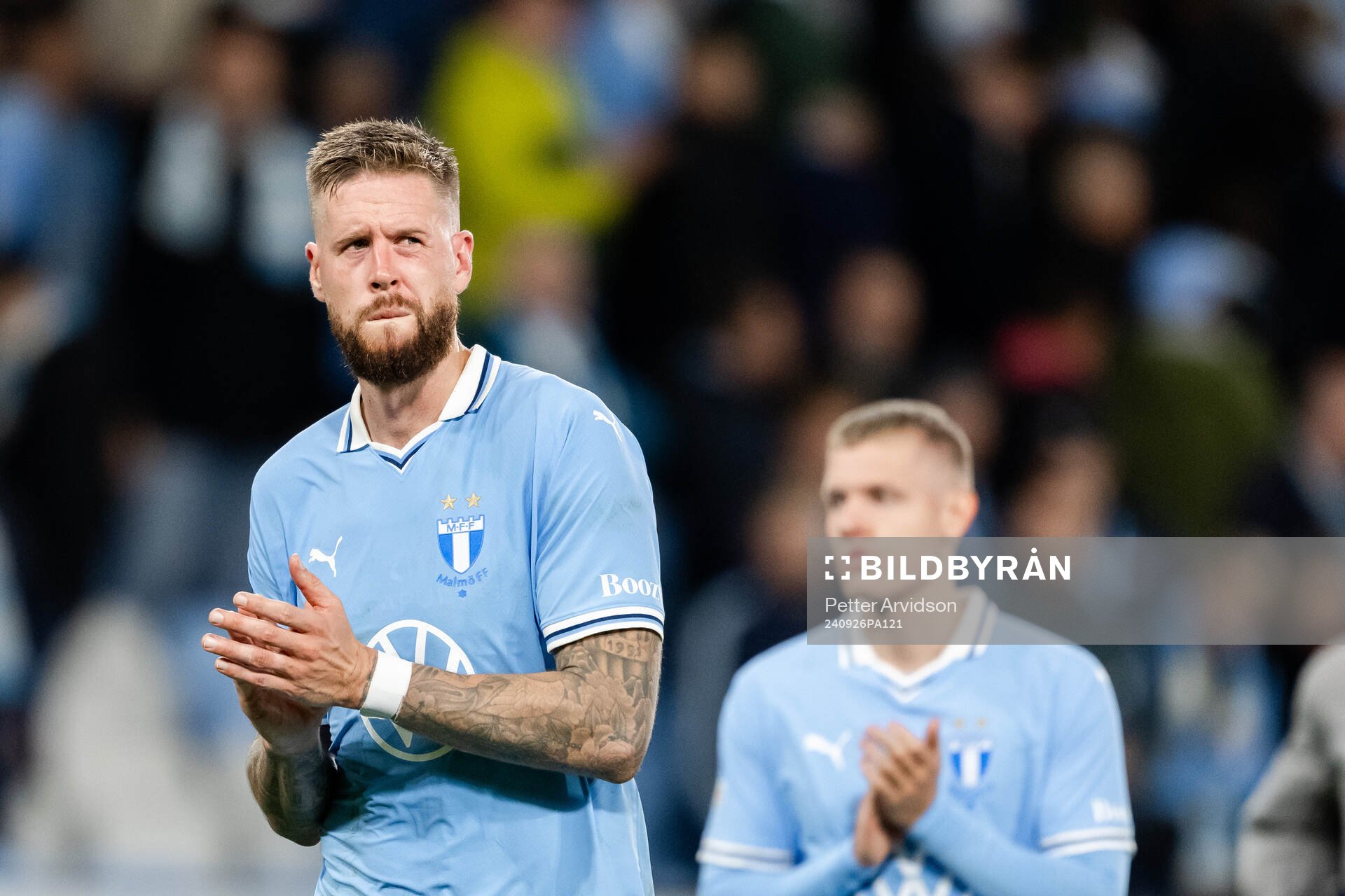 Pontus Jansson of Malmö FF looks dejected
