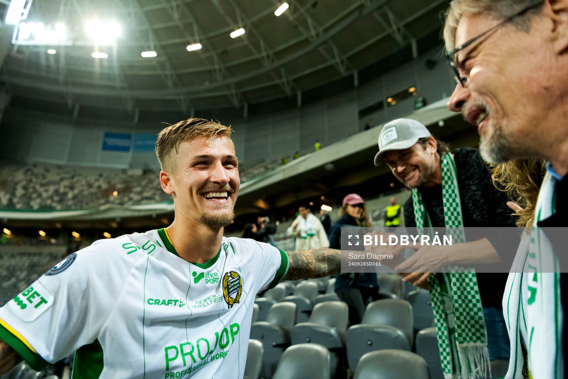 Hammarbys Fredrik Hammar jublar