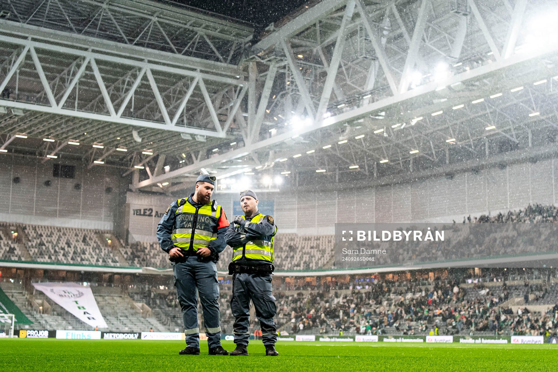 Ordningsvakter på Tele2 Arena