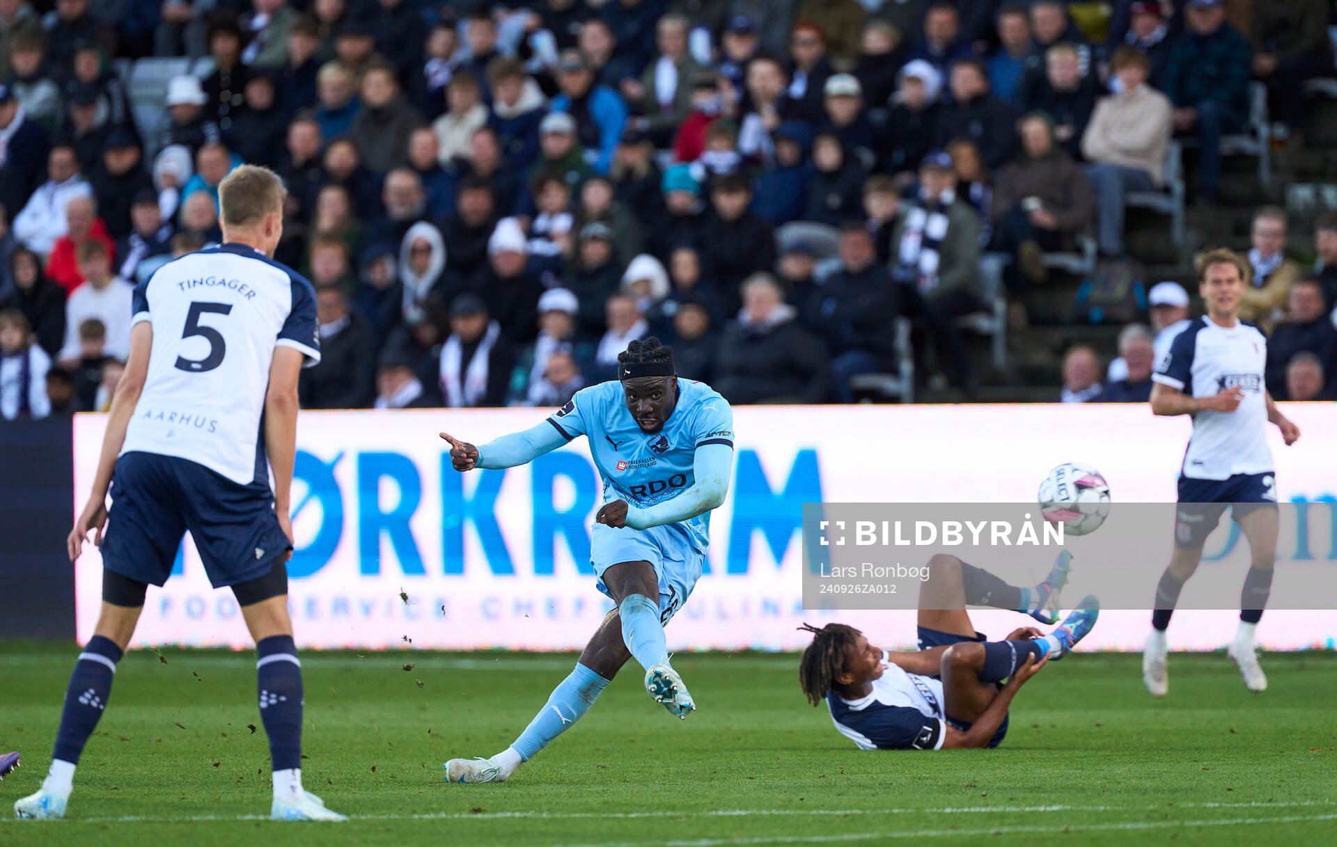 AGF Aarhus, DENMARK - SEPTEMBER 28: Florian Danho of