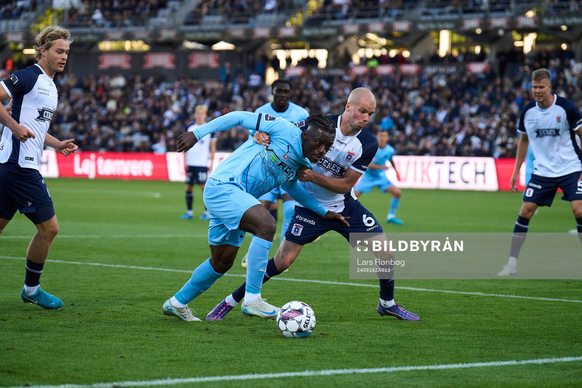 AGF Aarhus, DENMARK - SEPTEMBER 28: Stephen Odey of Randers