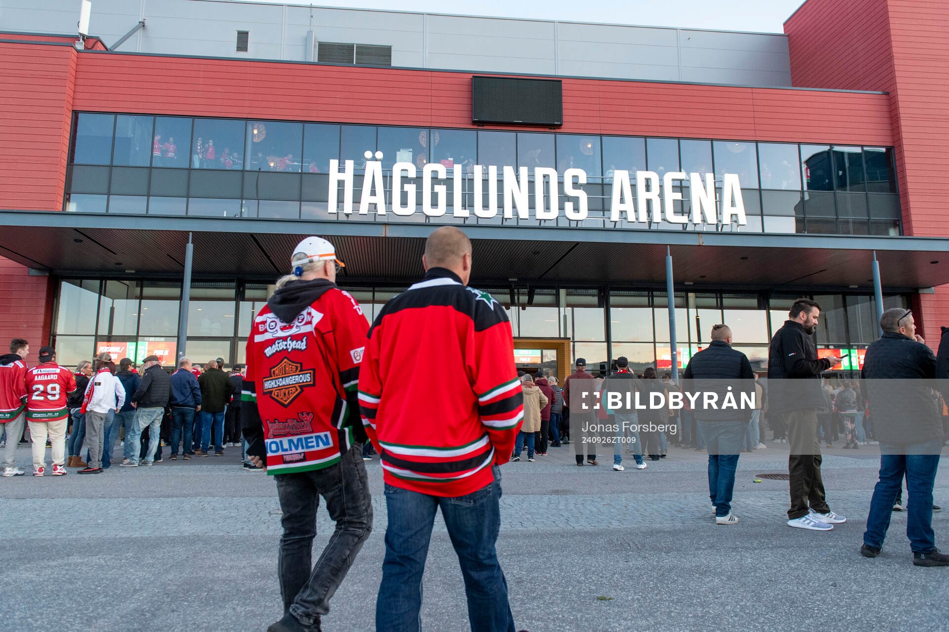 Hägglunds Arena innan ishockeymatchen i SHL mellan MoDo