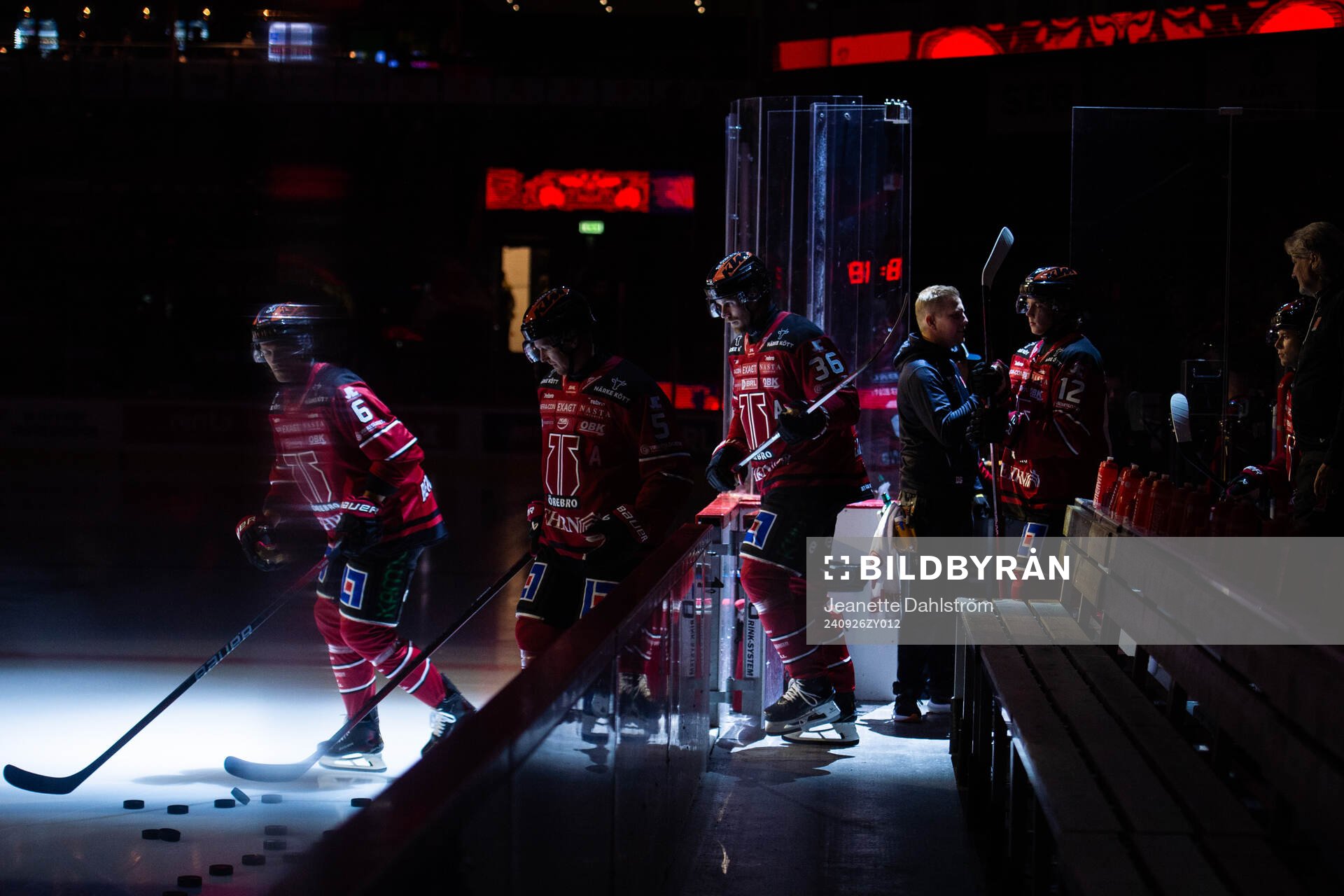 Örebros Filip Berglund, Gustav Backström,Emil Larsson och