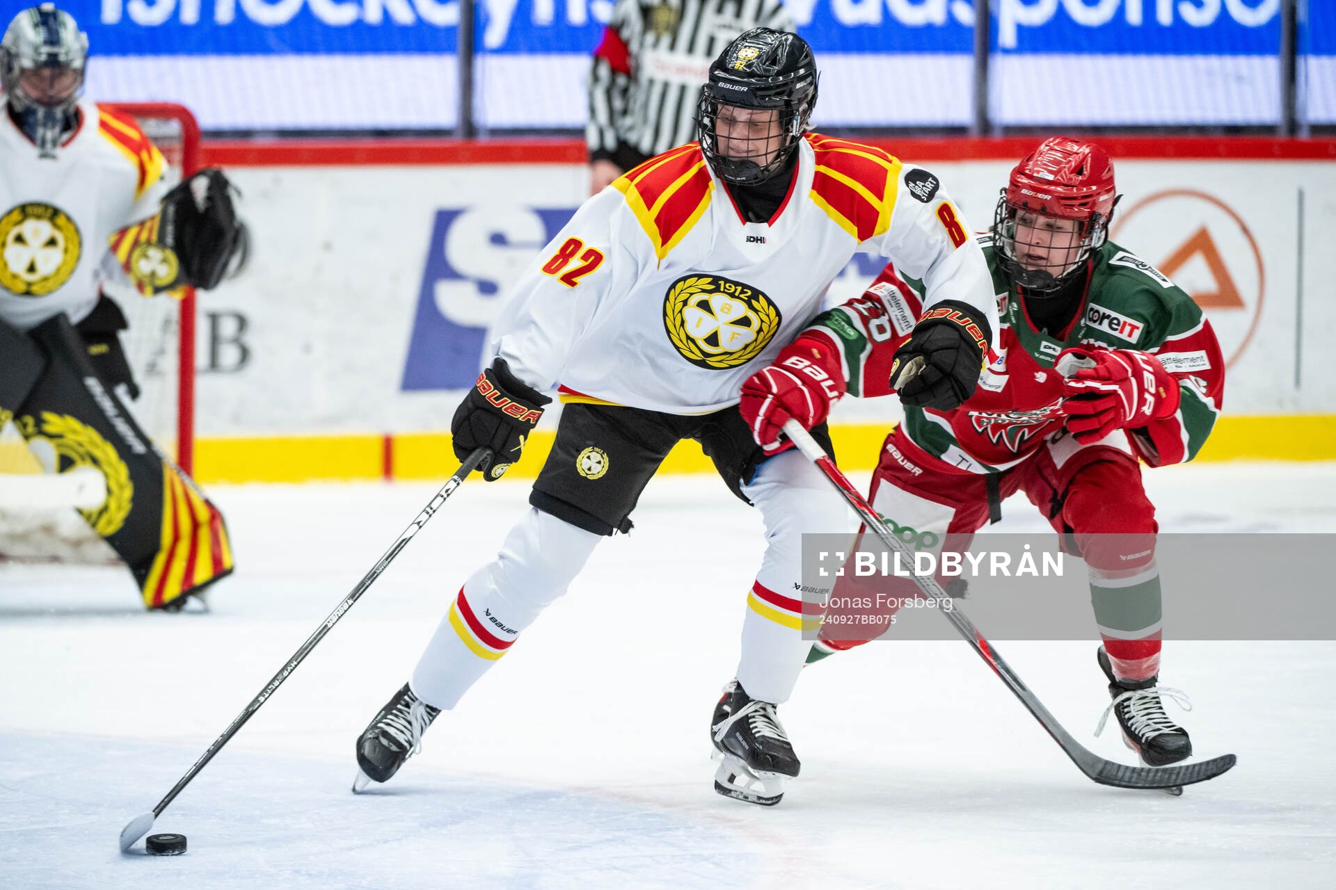 Brynäs Annie Silén och Modos Brooke Mcquigge
