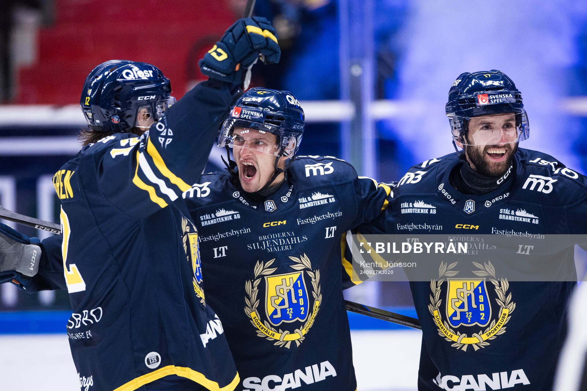 Södertäljes Ludvig Hedström jublar