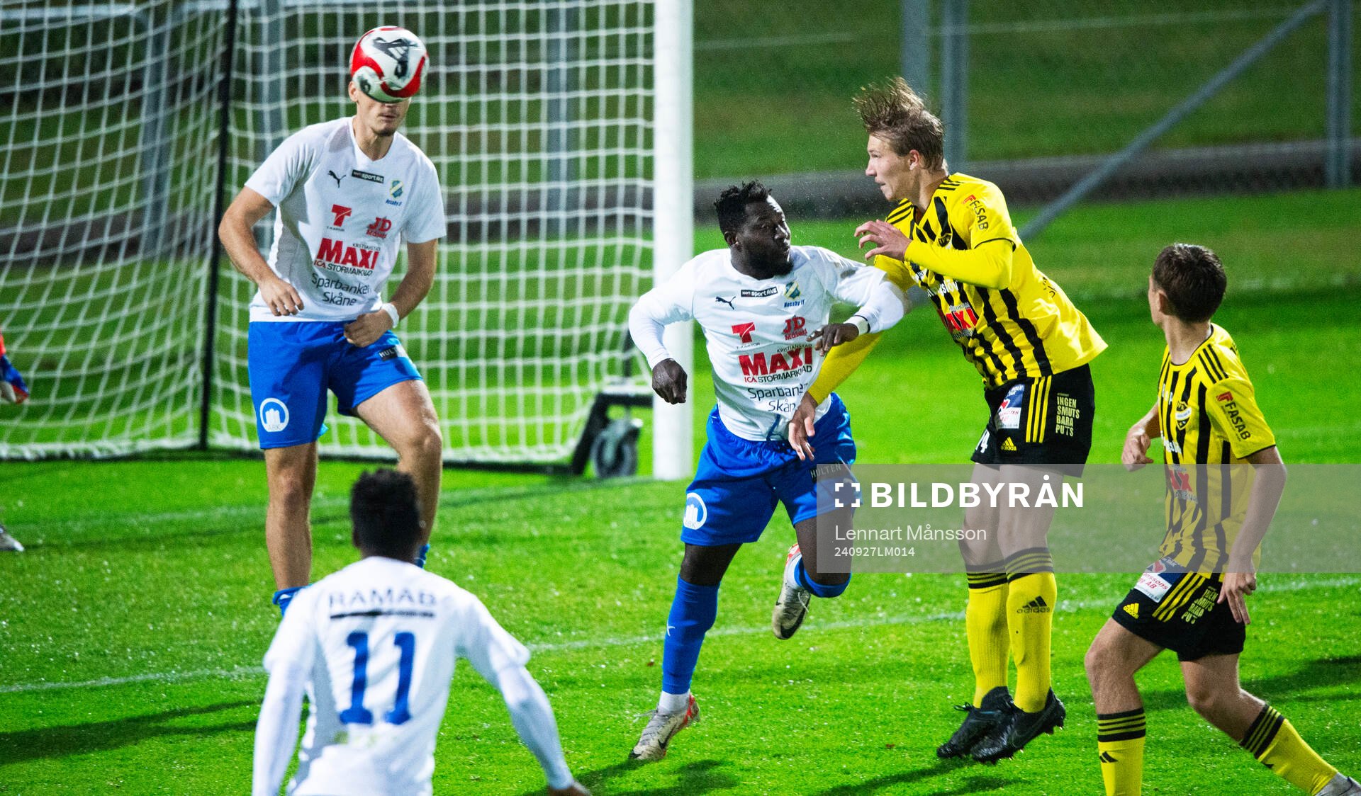 IFK Hässleholms Hugo Arvidsson och Nosabys Michael Andrew
