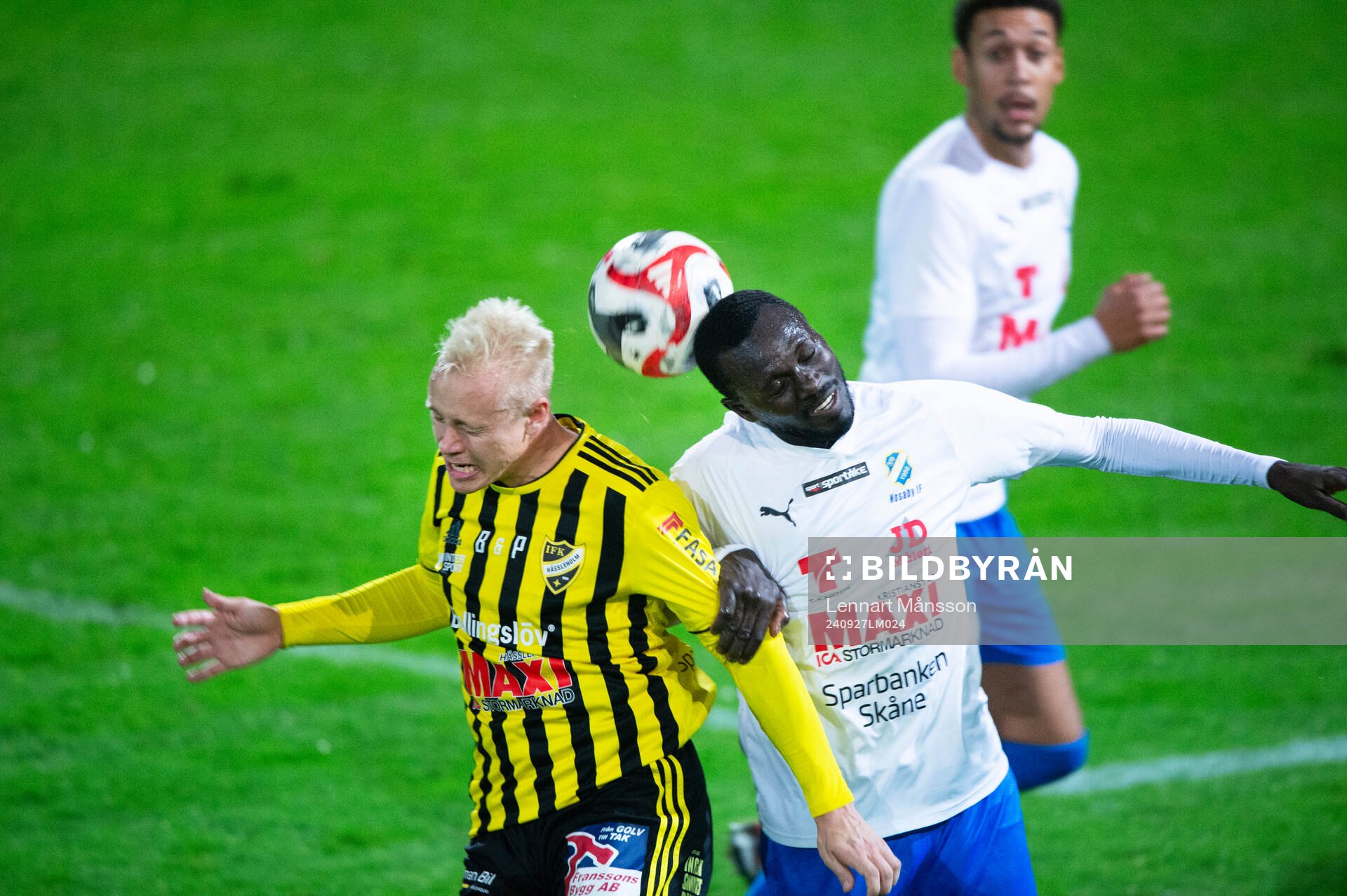 IFK Hässleholms Alexander Sjöström i matchen i division