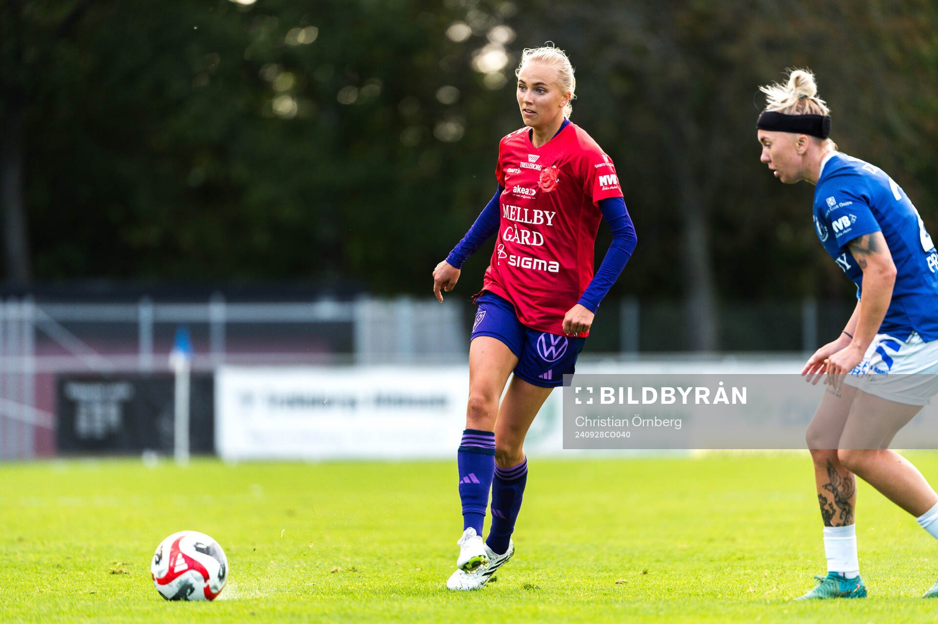 Djurgårdens Sara Lilja Vidlund och Trelleborgs Linnea