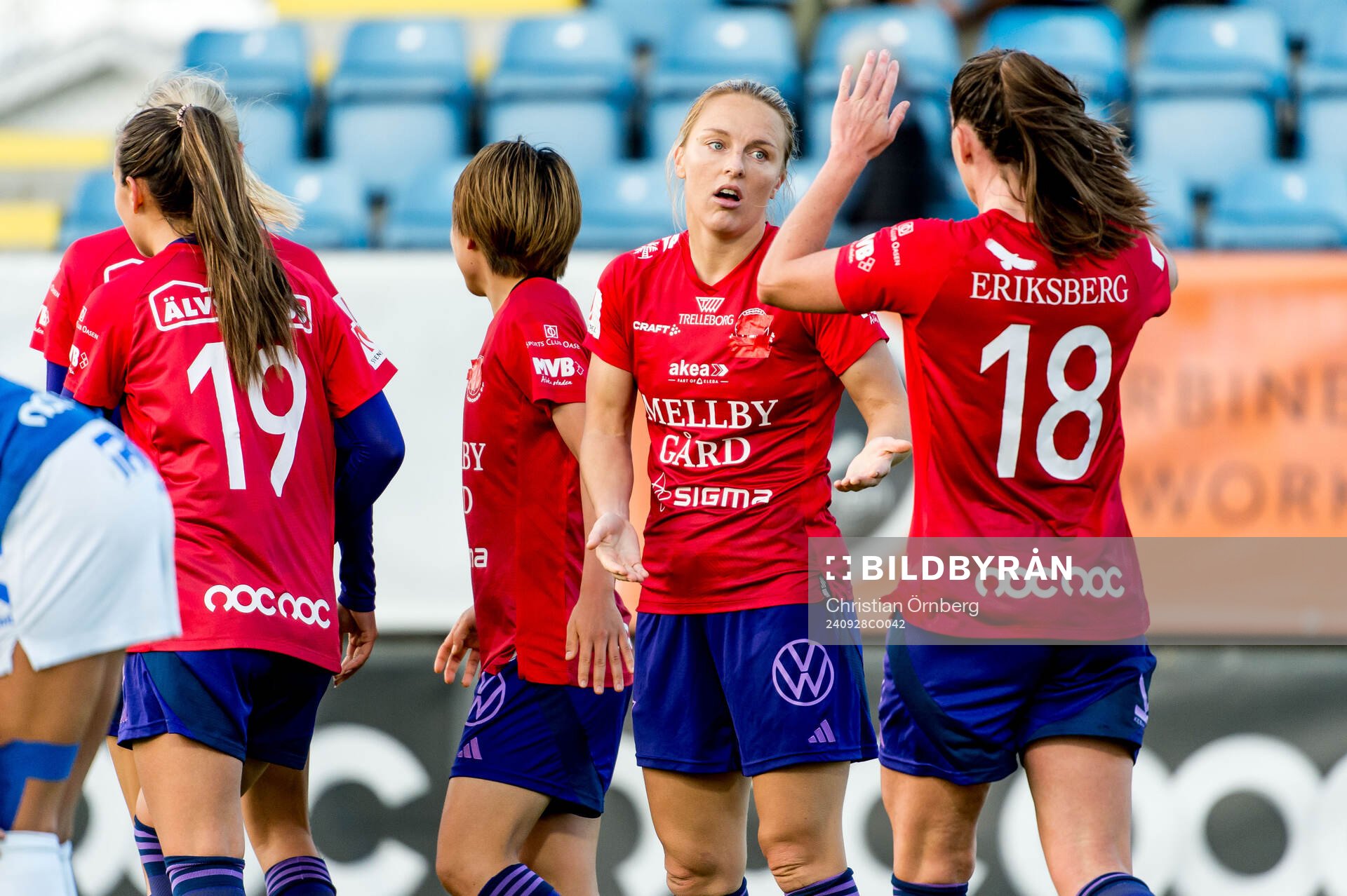 Djurgårdens Mimmi Larsson jublar