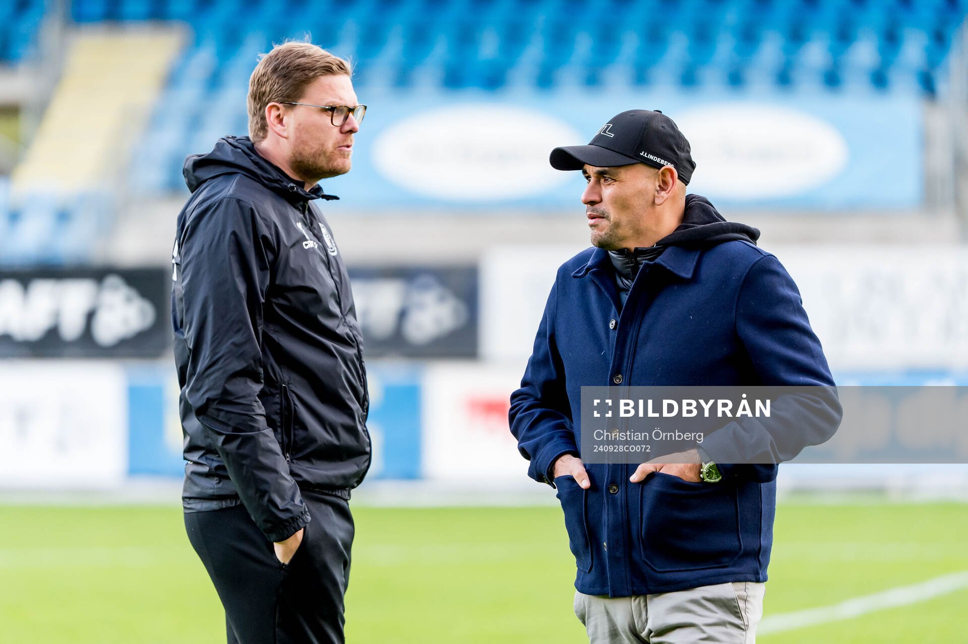 Trelleborgs tränare Joakim Felldin och Djurgårdens