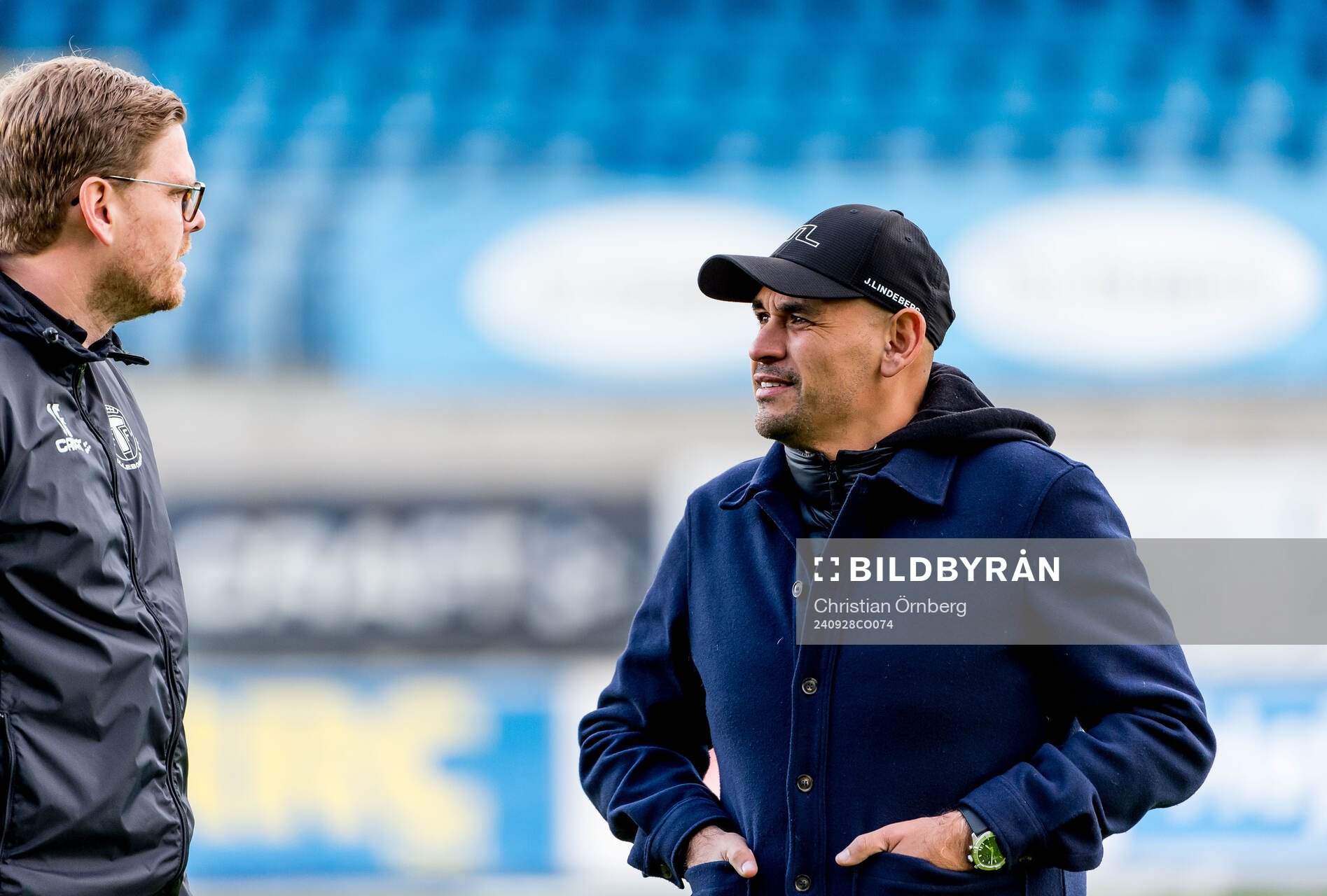 Trelleborgs tränare Joakim Felldin och Djurgårdens