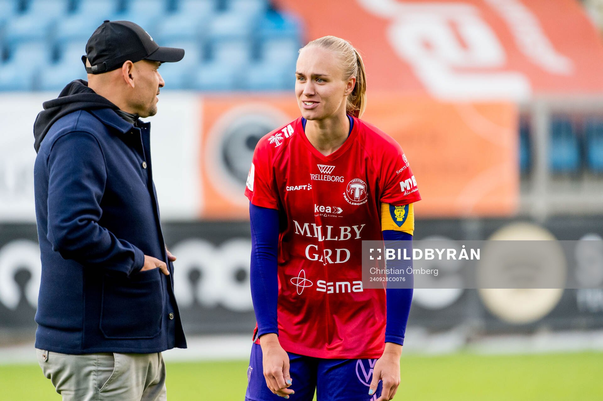 Djurgårdens tränare Marcelo Fernandez och Matilda Plan
