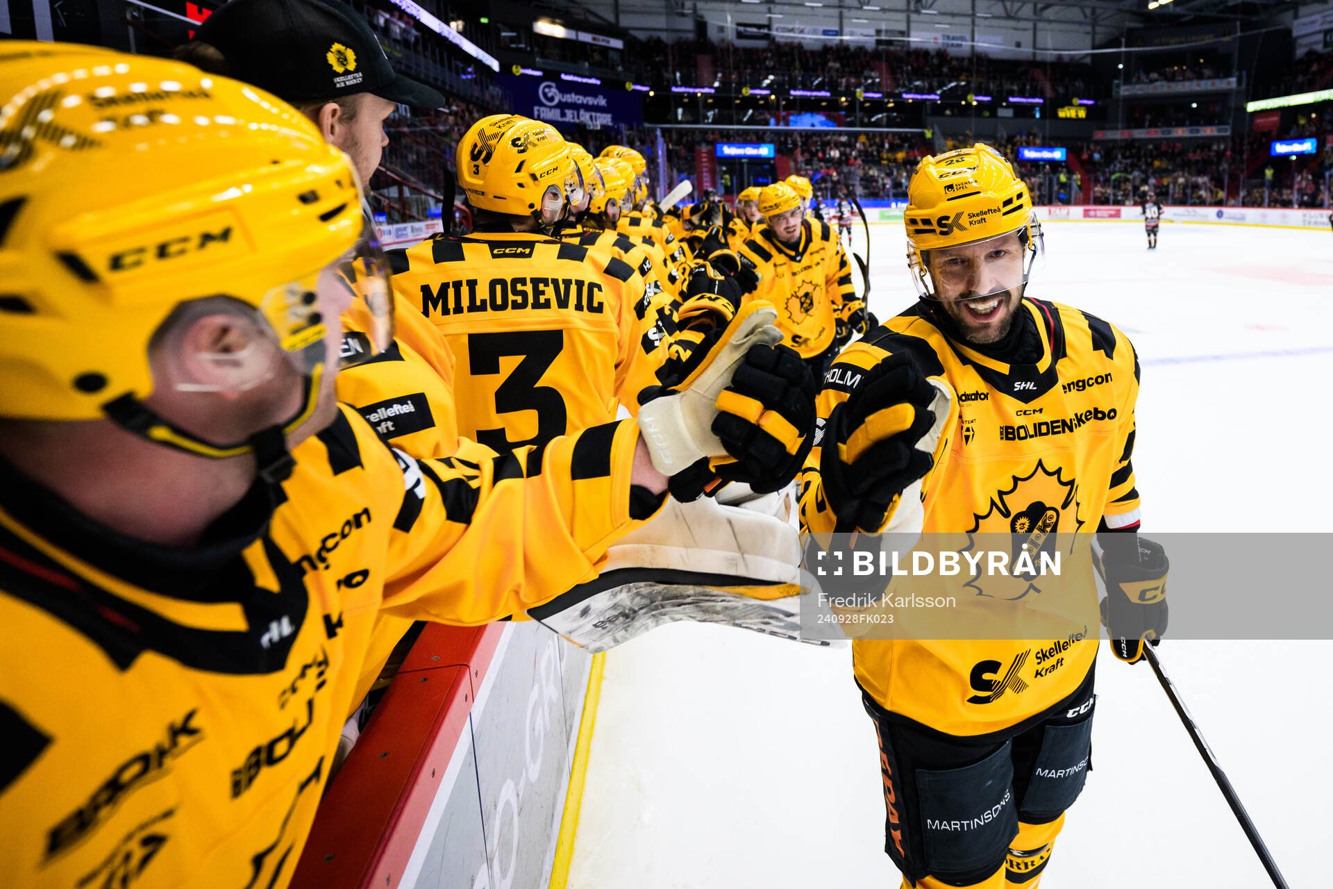 Skellefteås Marcus Eriksson jublar