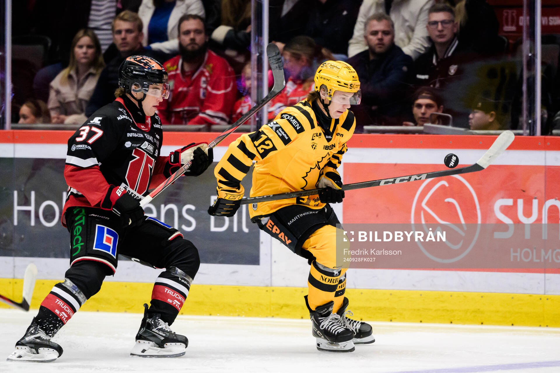 Örebros Glenn Gustafsson och Skellefteås Valter Lindberg