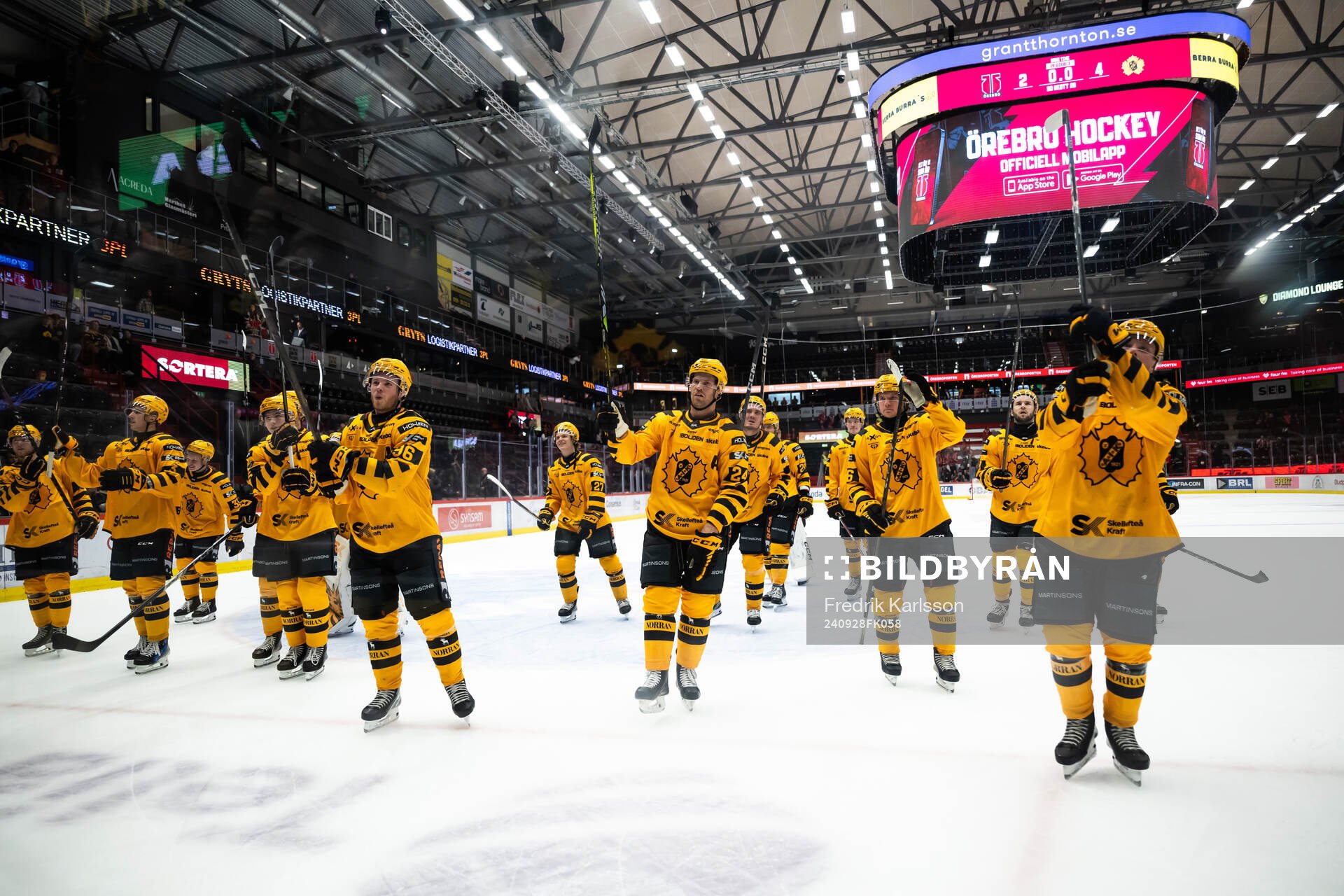 Skellefteås spelare jublar