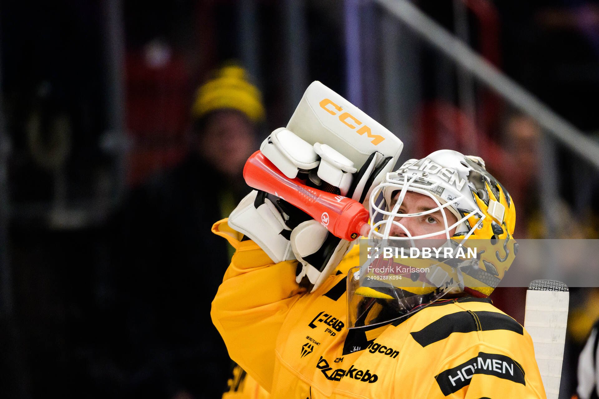 Skellefteås målvakt Gustaf Lindvall