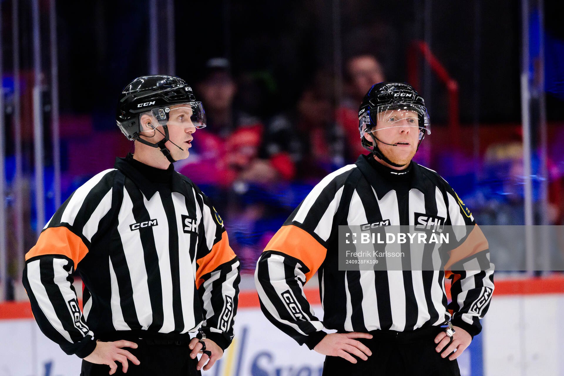 Domare Stefan Leijonklo och Domare Mikael Holm