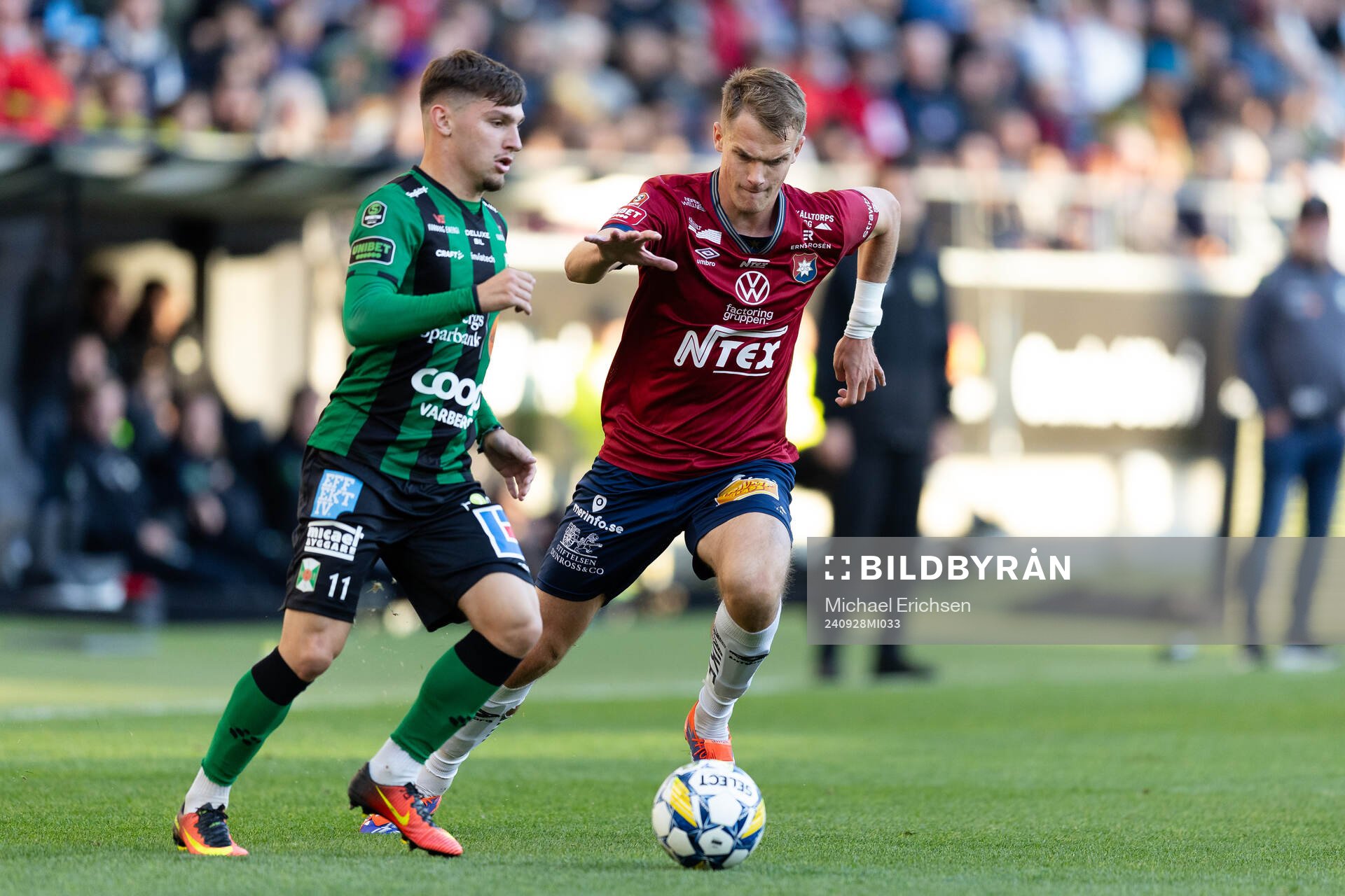 Varbergs Isak Bjerkebo och Örgrytes Christoffer Styffe