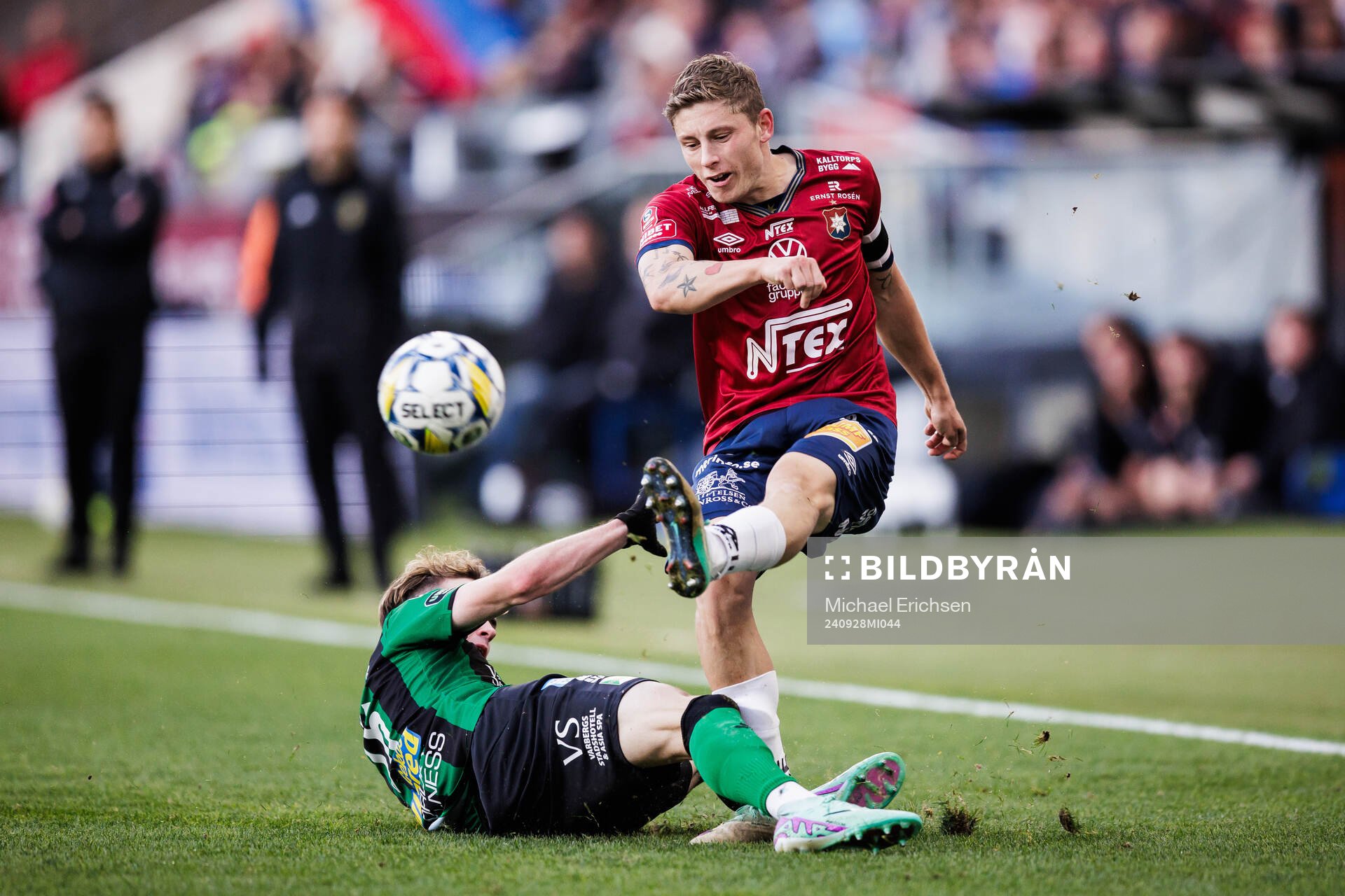 Varbergs Alexander Johansson och Örgrytes Anton Andreasson
