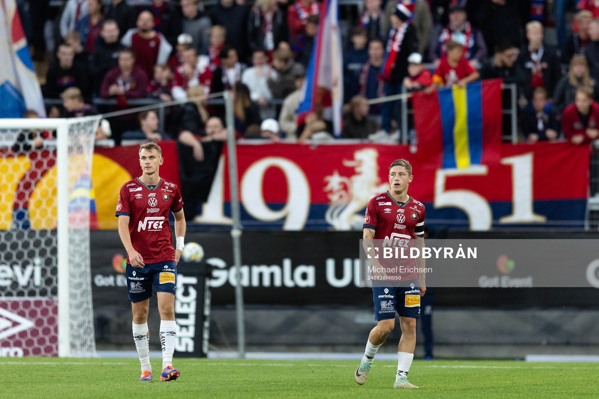 Örgrytes Christoffer Styffe och Anton Andreasson deppar