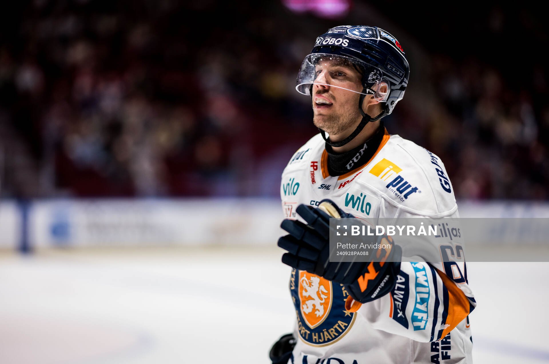 Växjös Manuel Ågren jublar