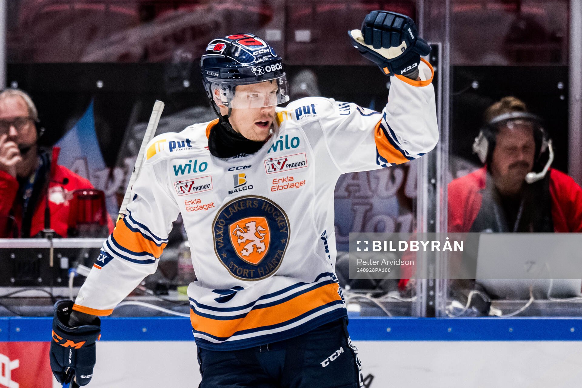Växjös Otto Koivula jublar