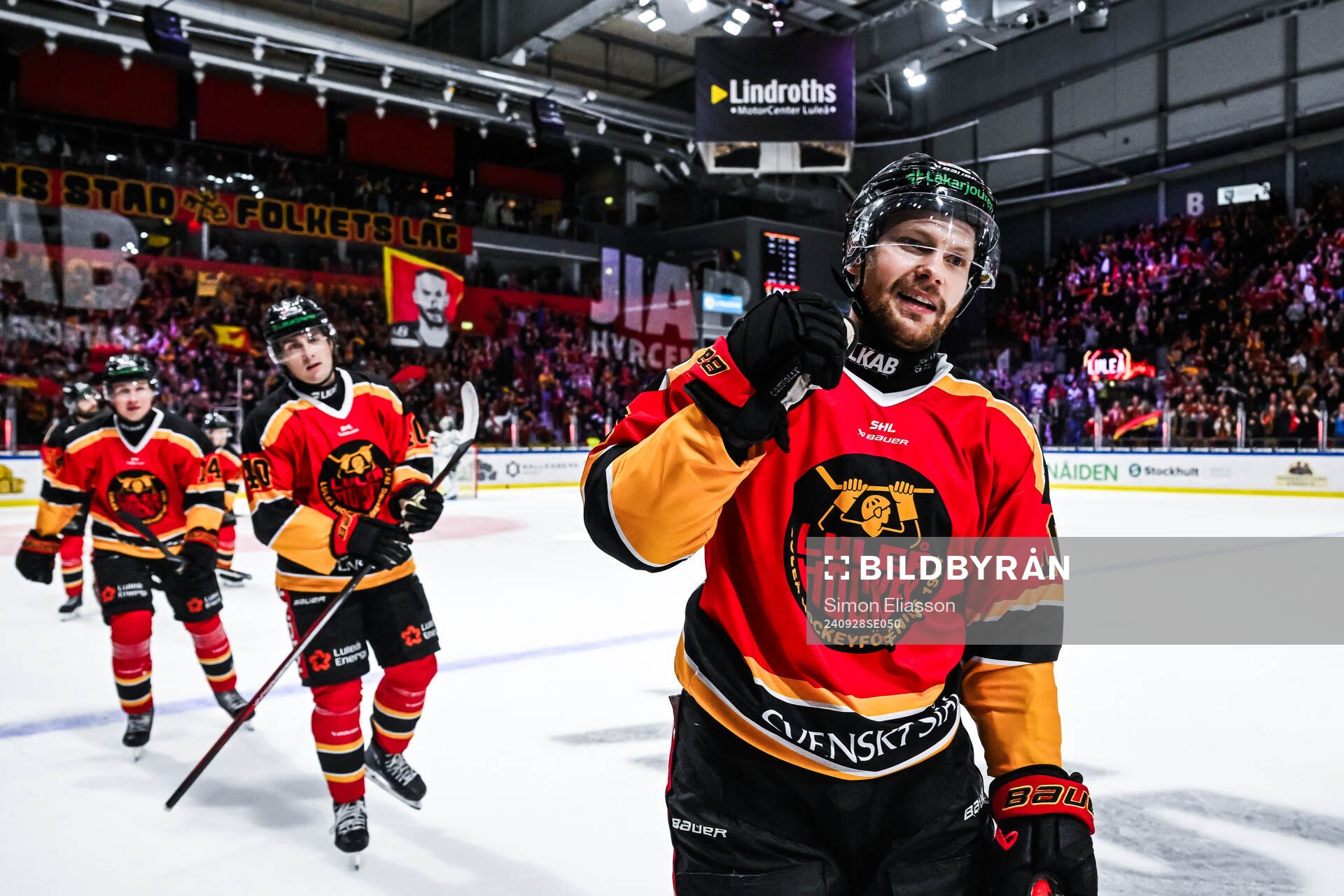 Luleås Einar Emanuelsson jublar
