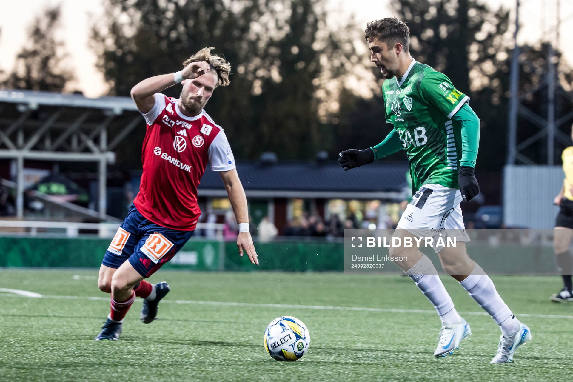 Sandvikens IFs Kasper Harletun och Brages Emil Tot Wikström