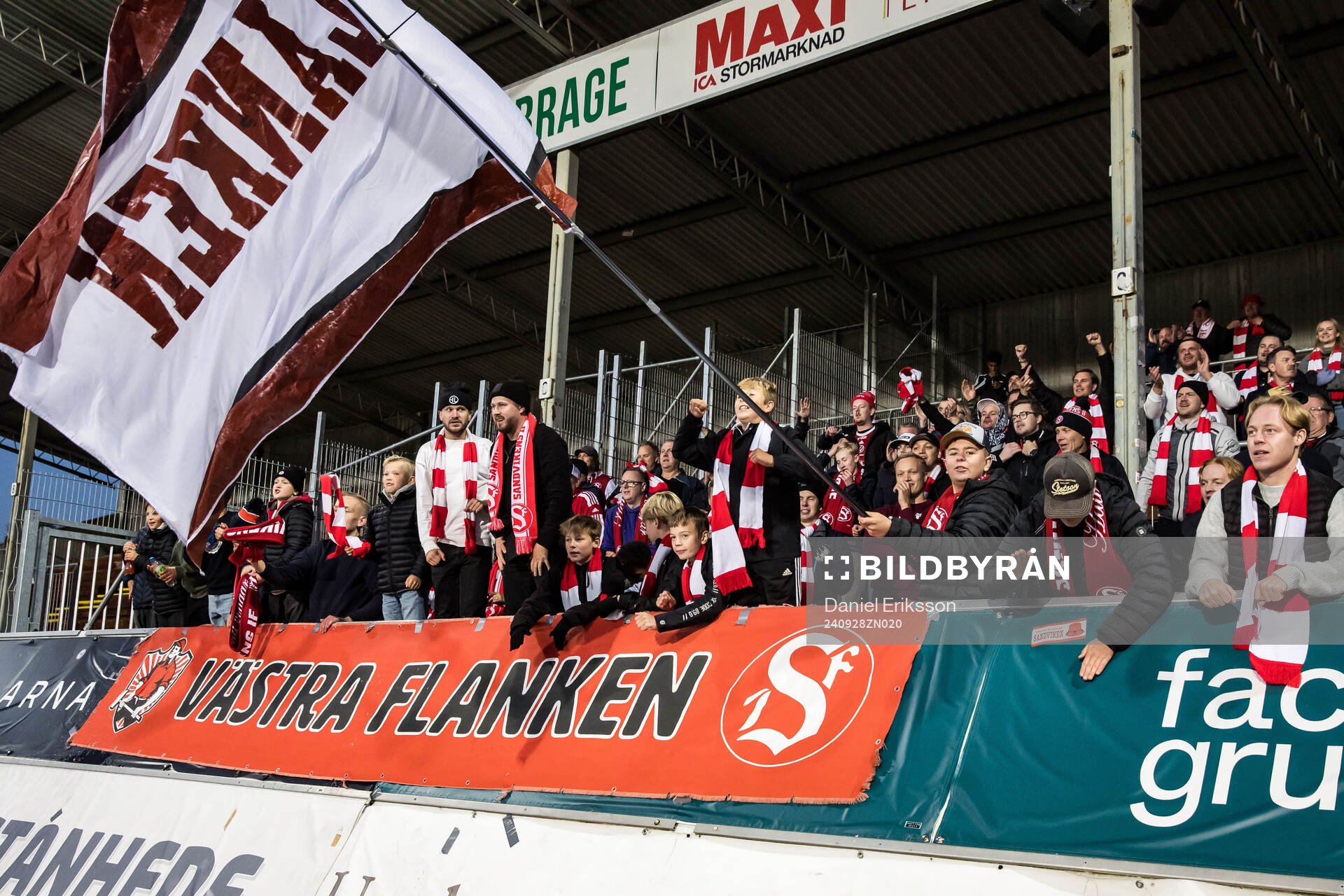 Sandvikens IF Sandvikens fansen jublar