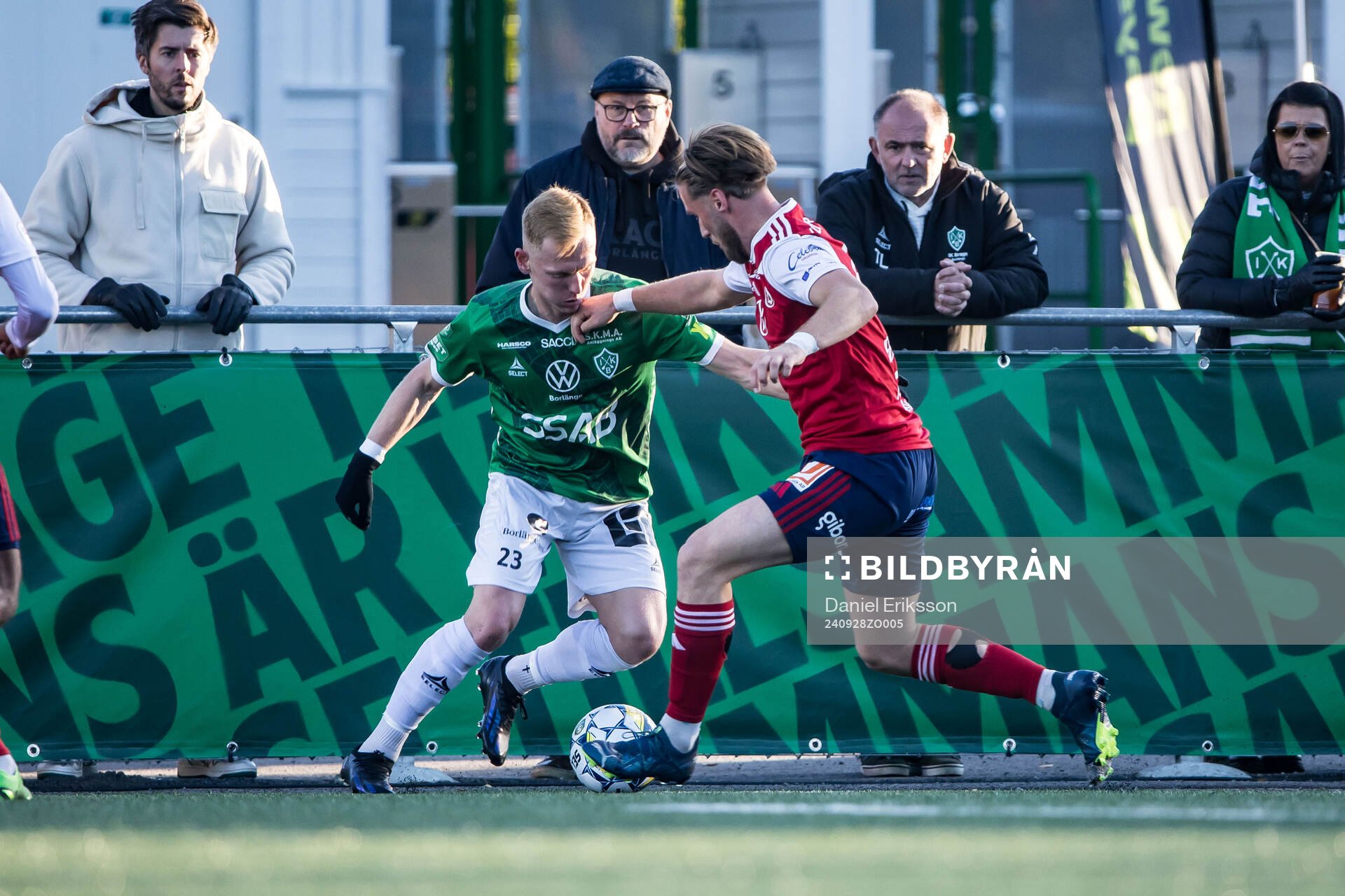 Brages Christopher Redenstrand och Sandvikens IFs Kasper