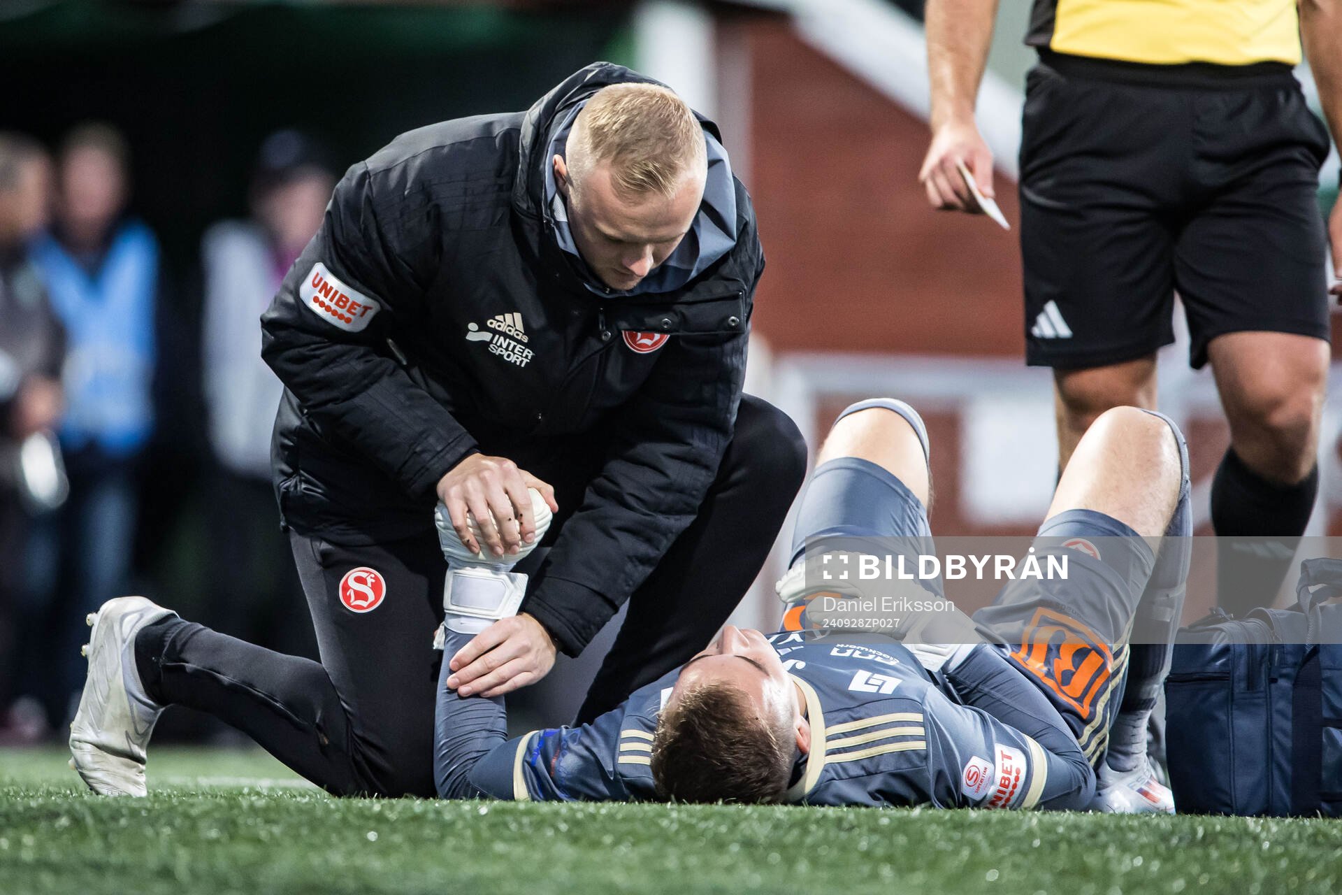 Sandvikens IFs målvakt Felix Jakobsson