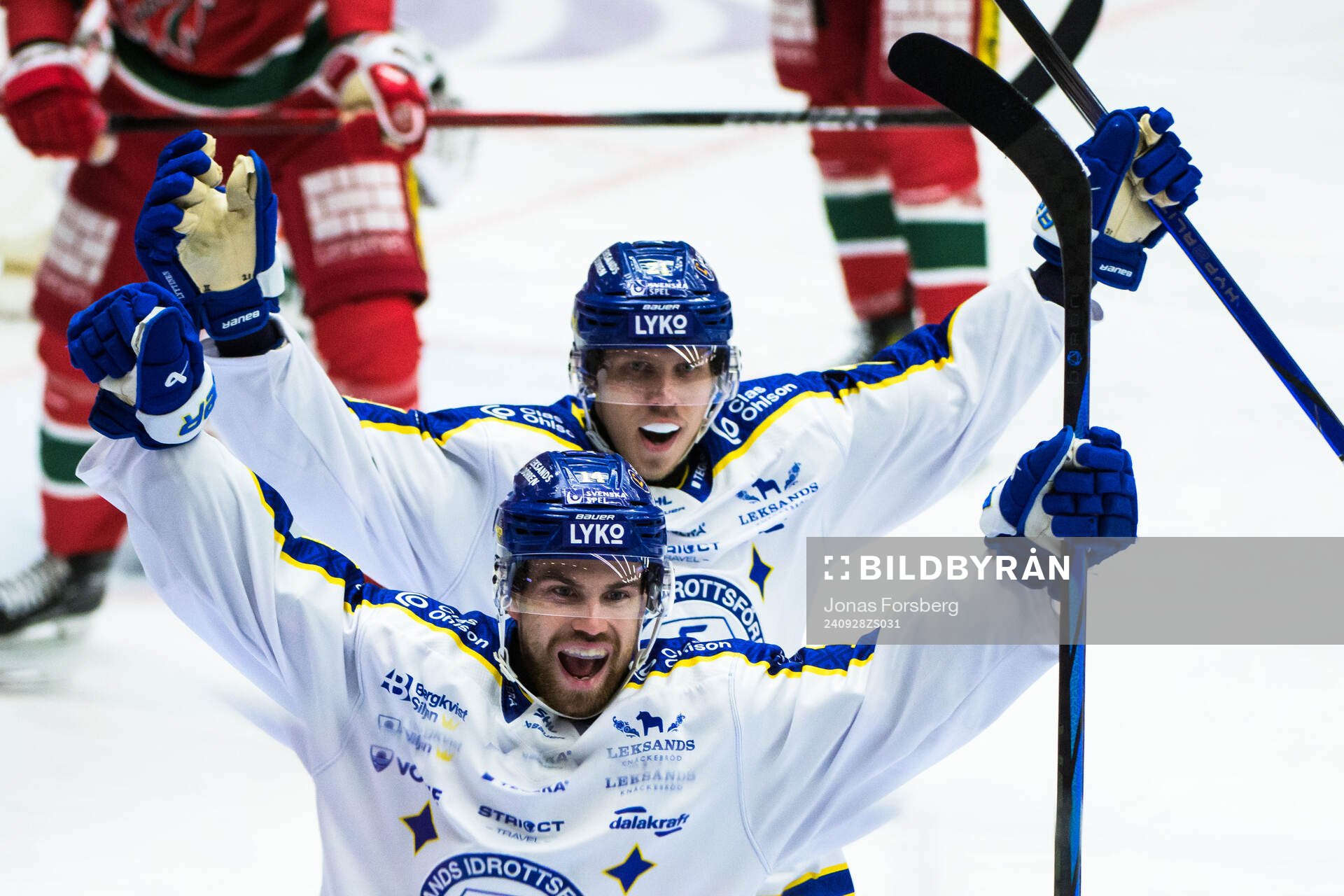 Leksands Oskar Lang jublar