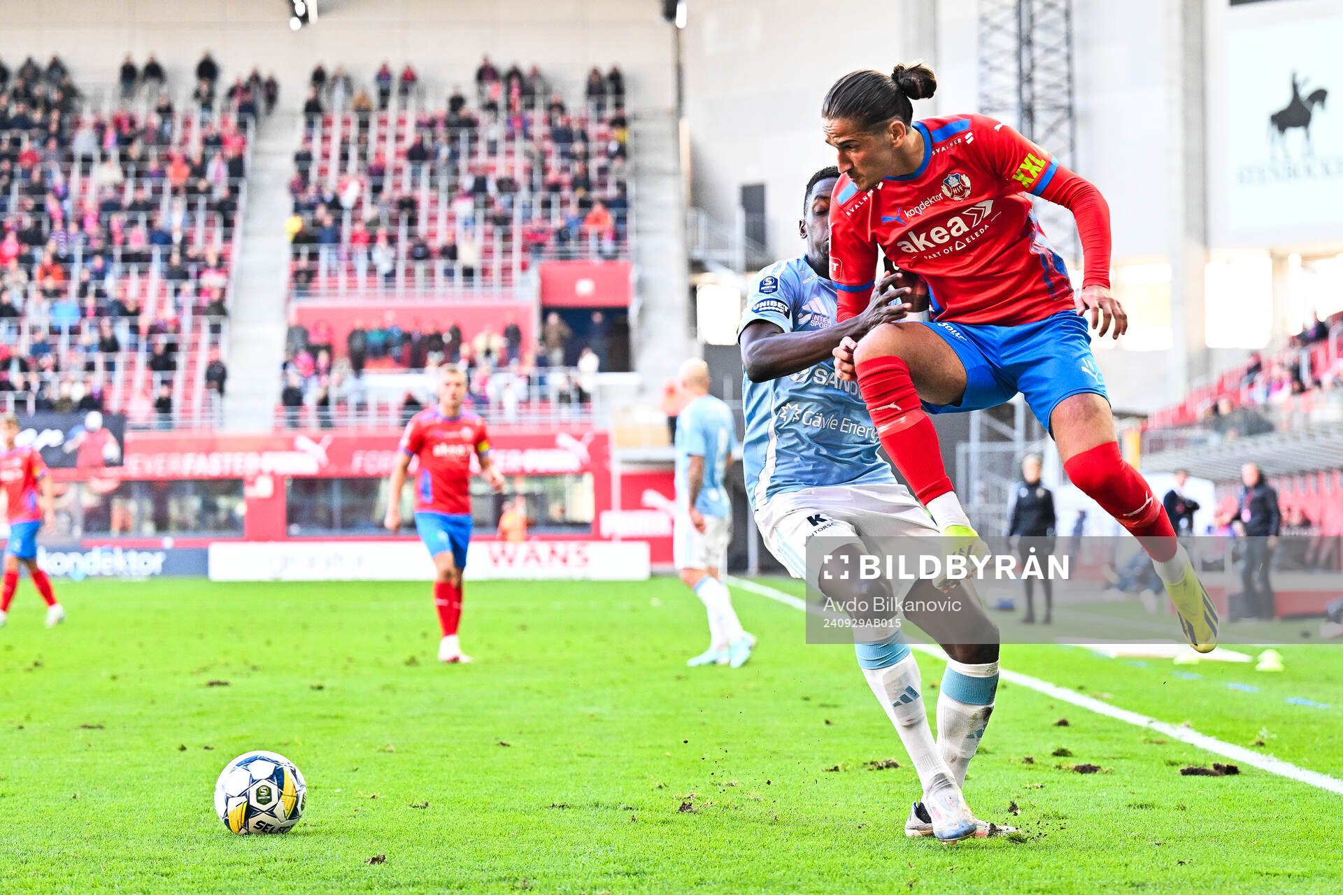 Helsingborgs Ervin Gigovic och Gefles Samouil Izountouemoi