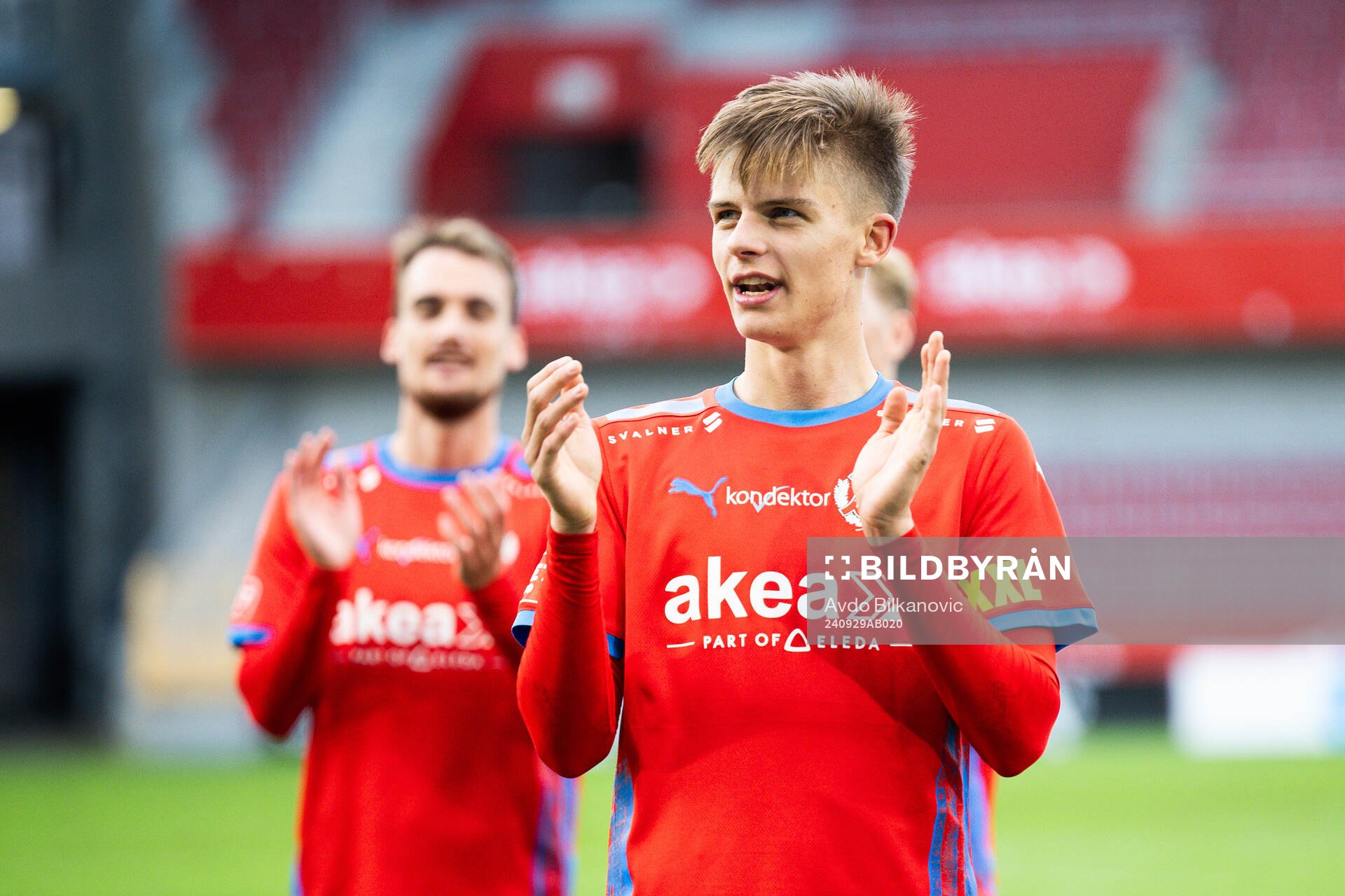 Helsingborgs Adrian Svanbäck jublar