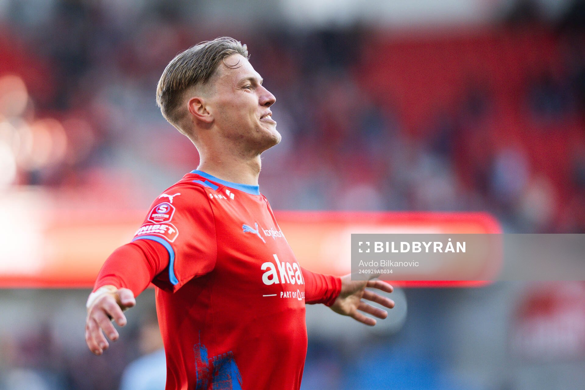 Helsingborgs Taylor Silverholt jublar