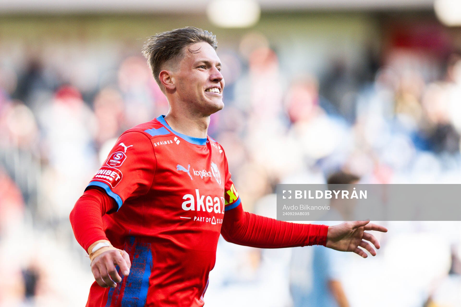Helsingborgs Taylor Silverholt jublar