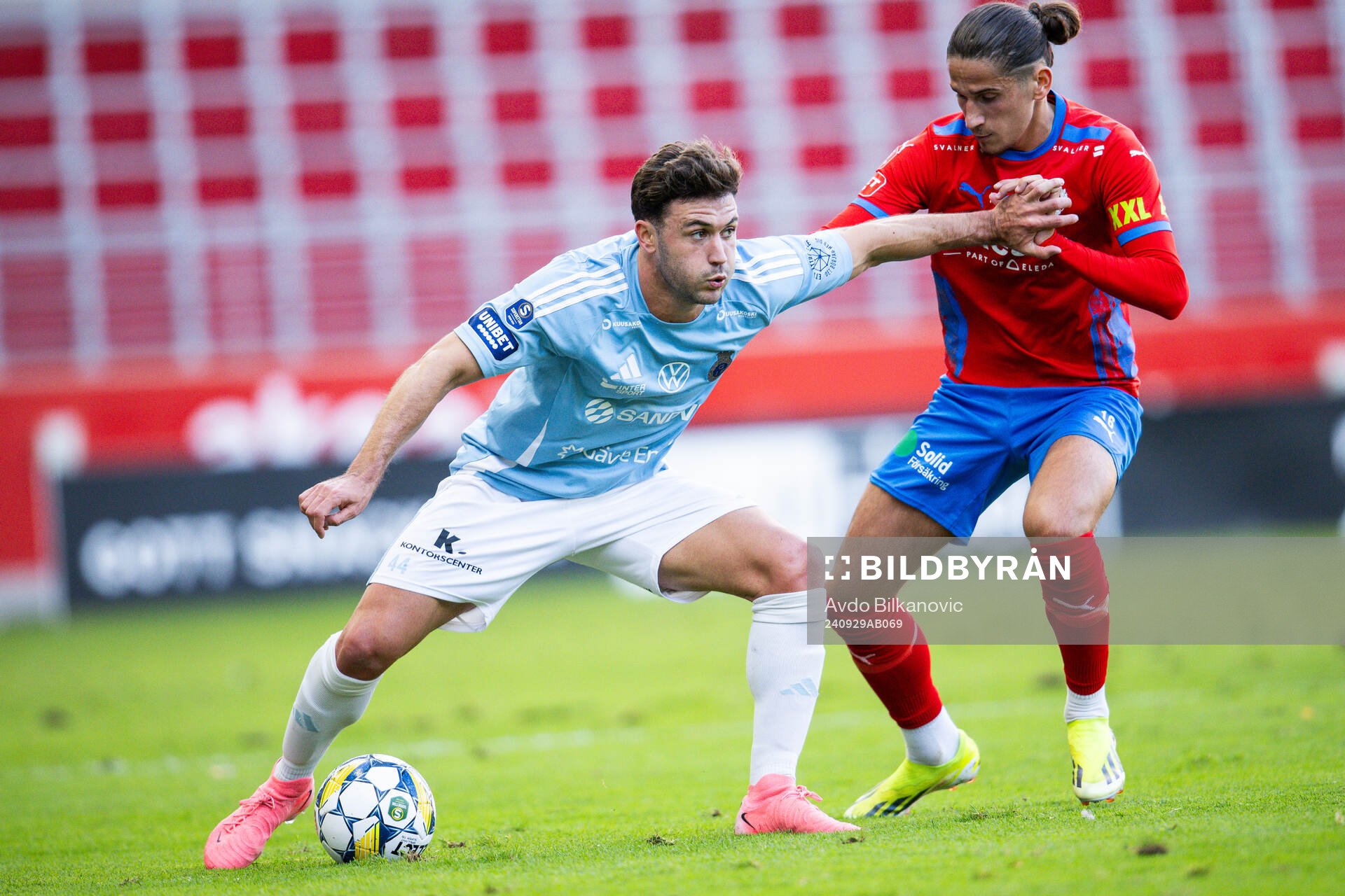 Gefles Iu Ranera Grau och Helsingborgs Ervin Gigovic