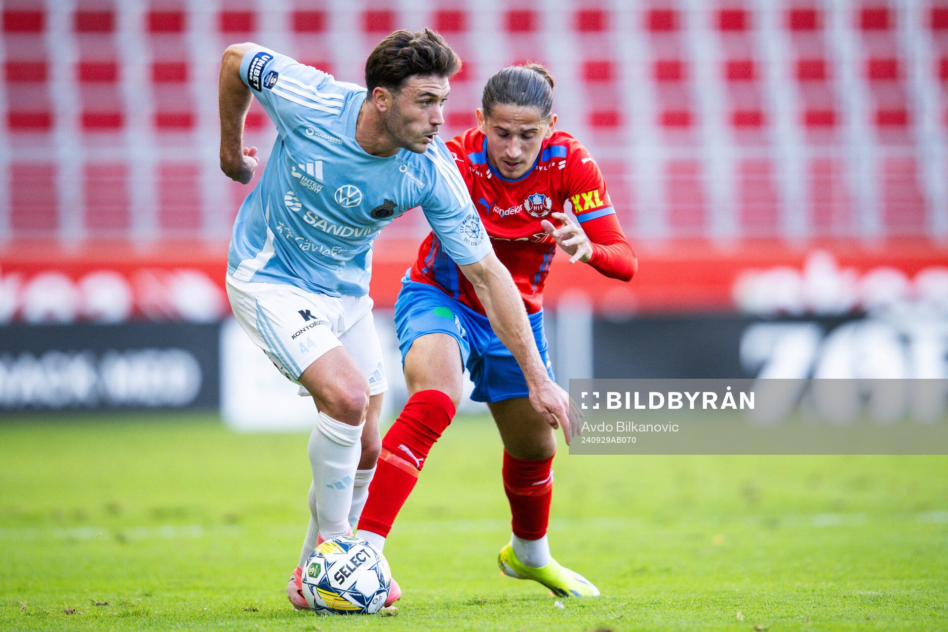 Gefles Iu Ranera Grau och Helsingborgs Ervin Gigovic