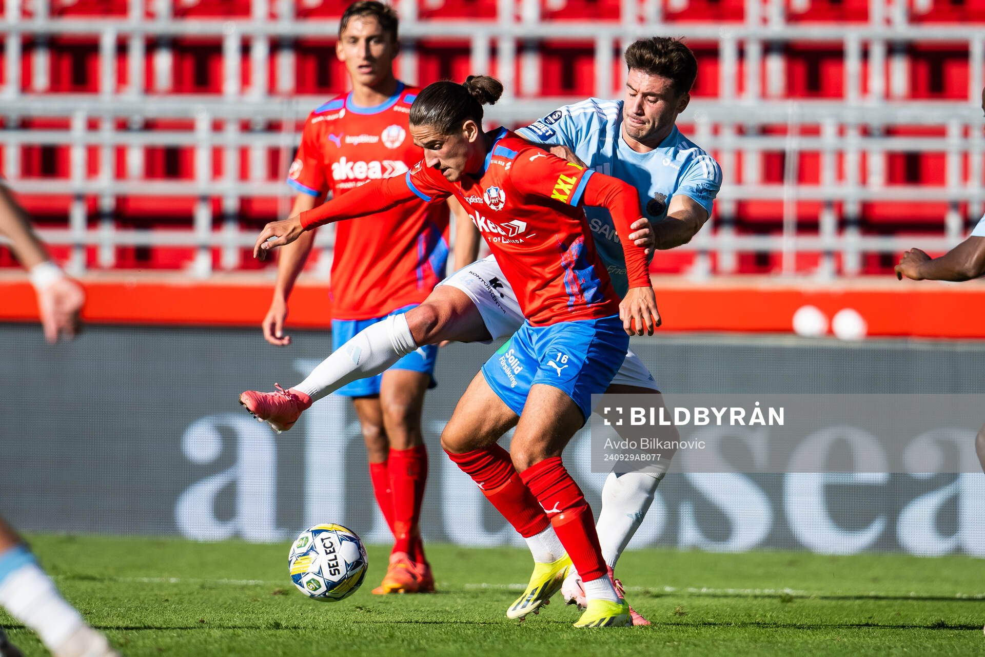 Helsingborgs Ervin Gigovic mot Gefles Iu Ranera Grau