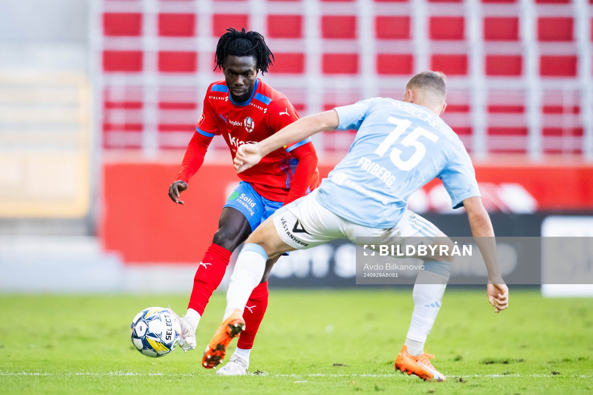 Helsingborgs Benjamin Acquah och Gefles Gustav Friberg