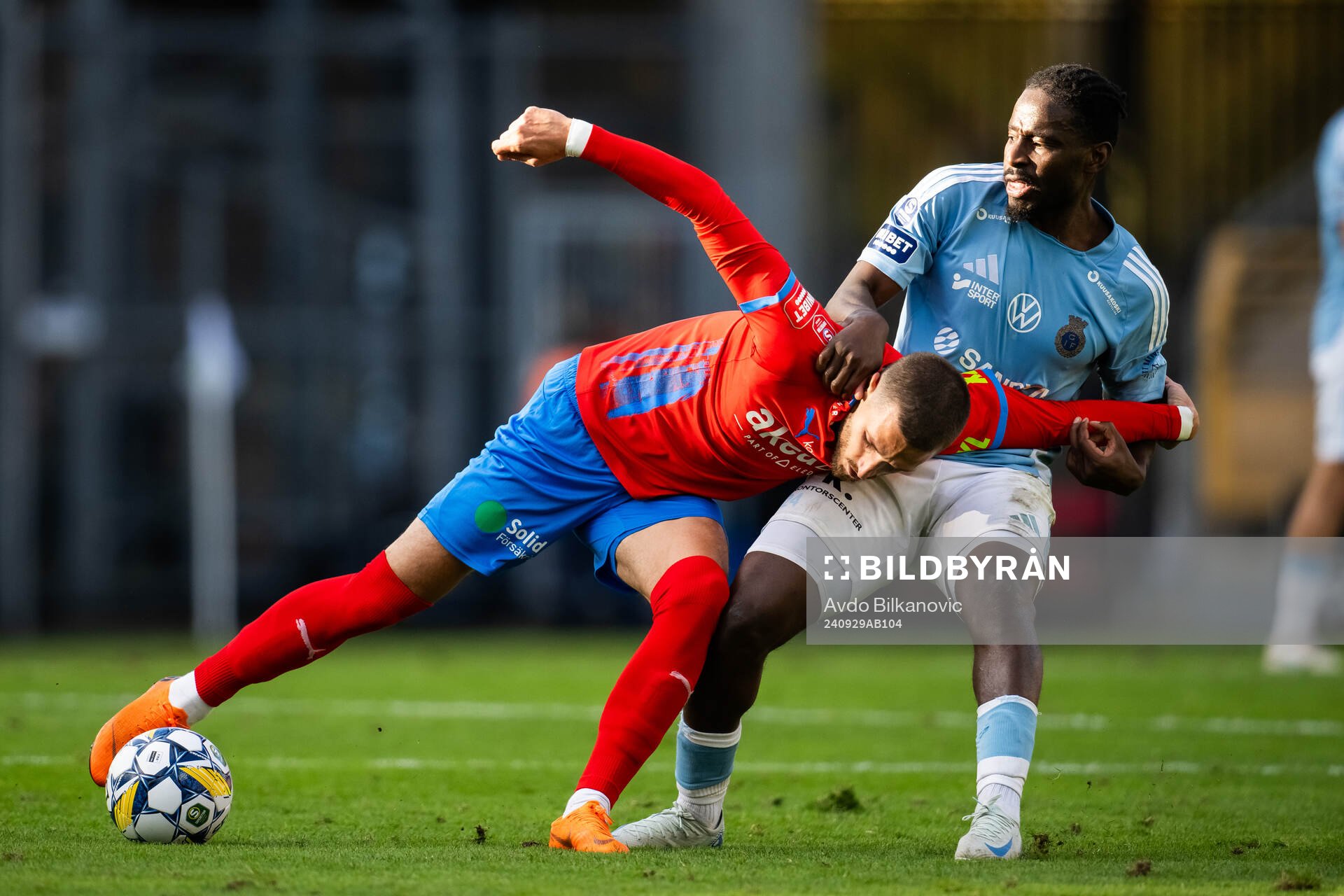Helsingborgs Arian Kabashi och Gefles York Rafael