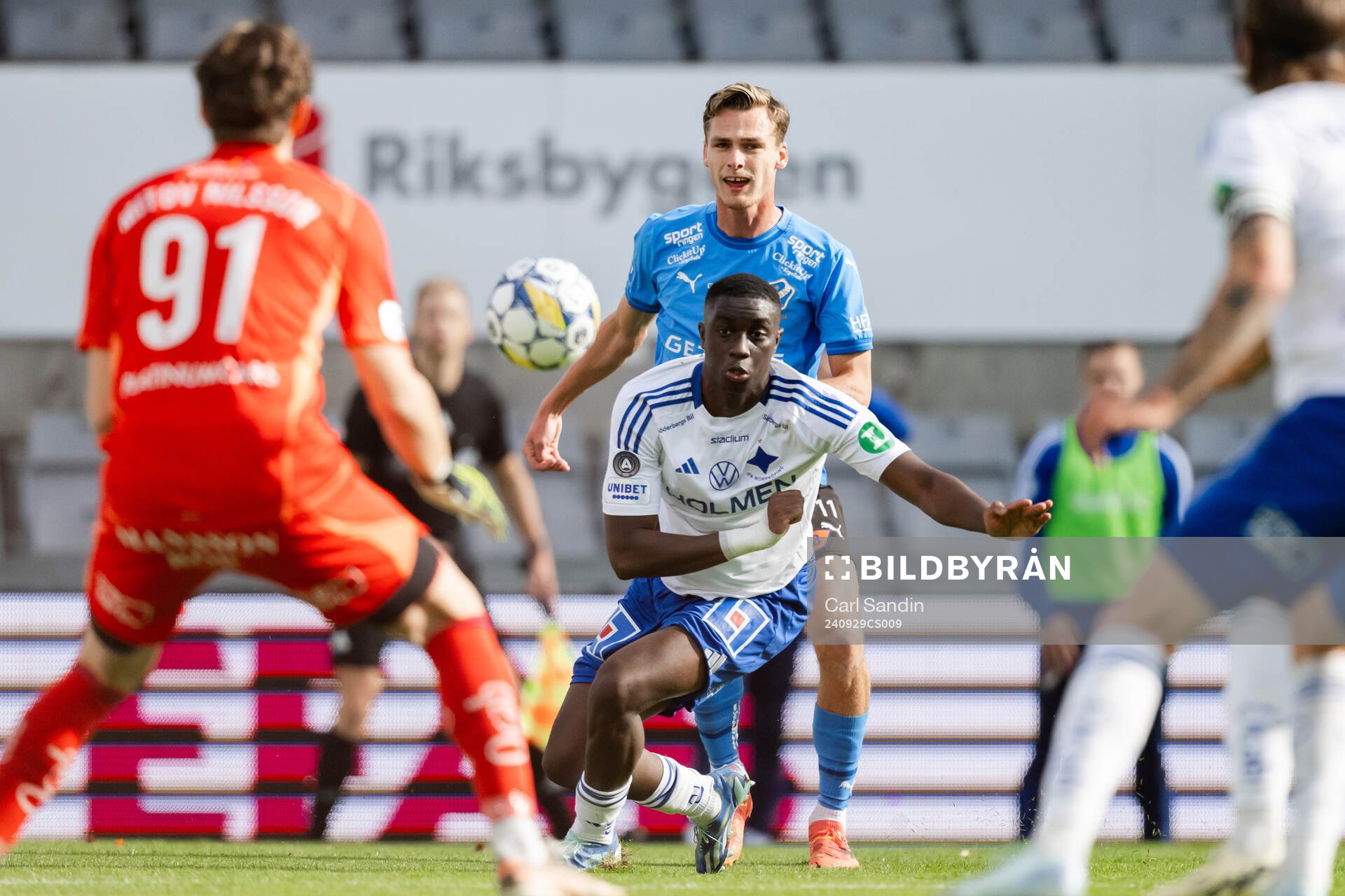 Halmstads Villiam Granath och IFK Norrköpings Yahya Kalley
