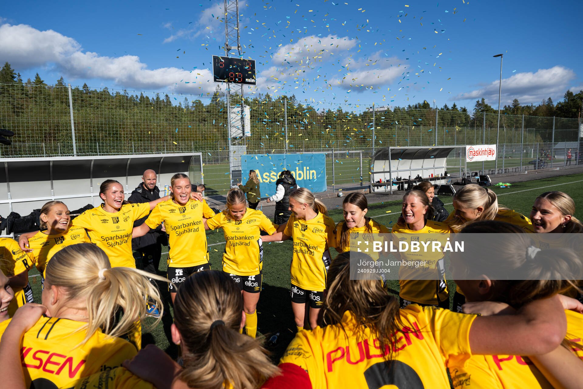 Elsfborgs spelare jublar och firar seriesegern